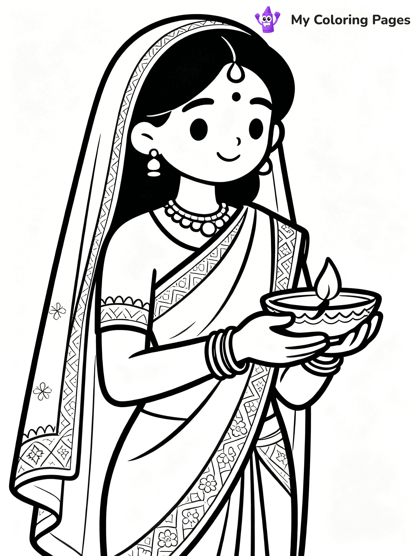 Indian Coloring Pages - 21