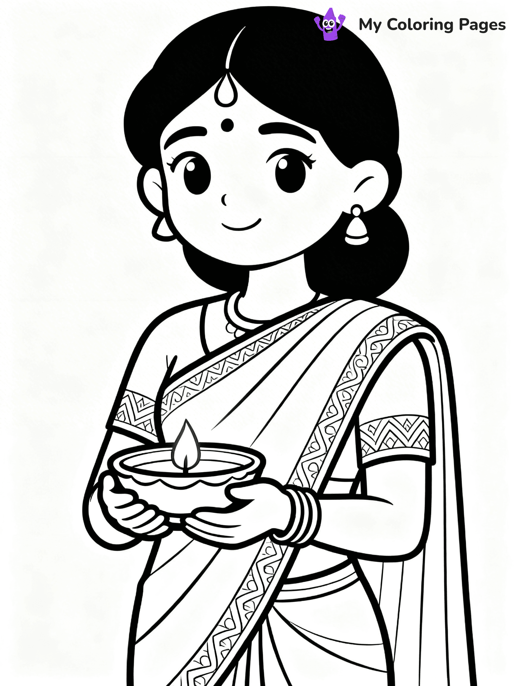 Indian Coloring Pages - 19