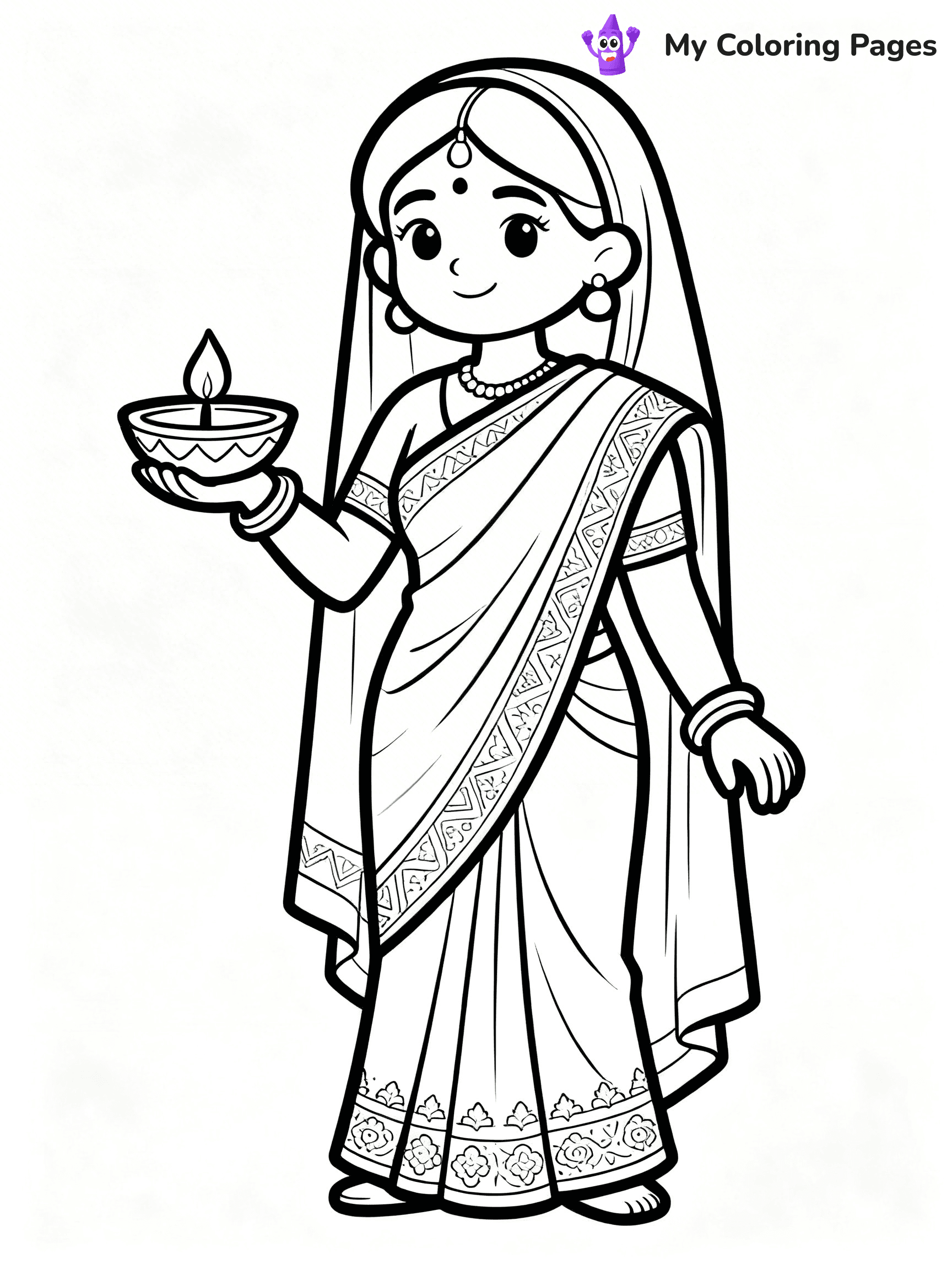 Indian Coloring Pages - 18