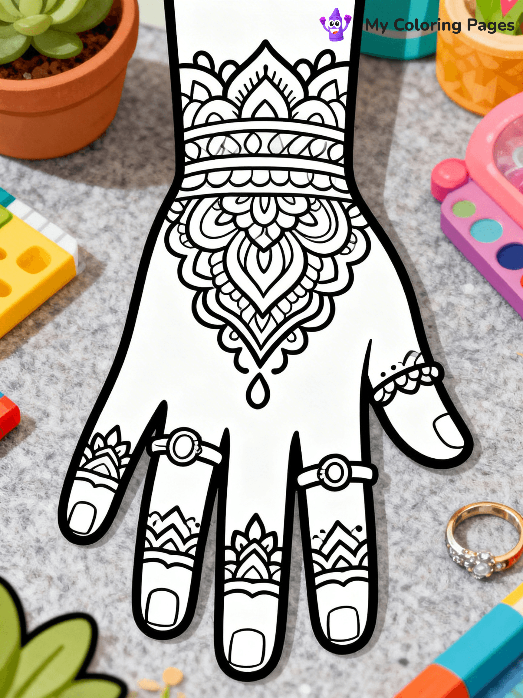 Indian Coloring Pages - 1