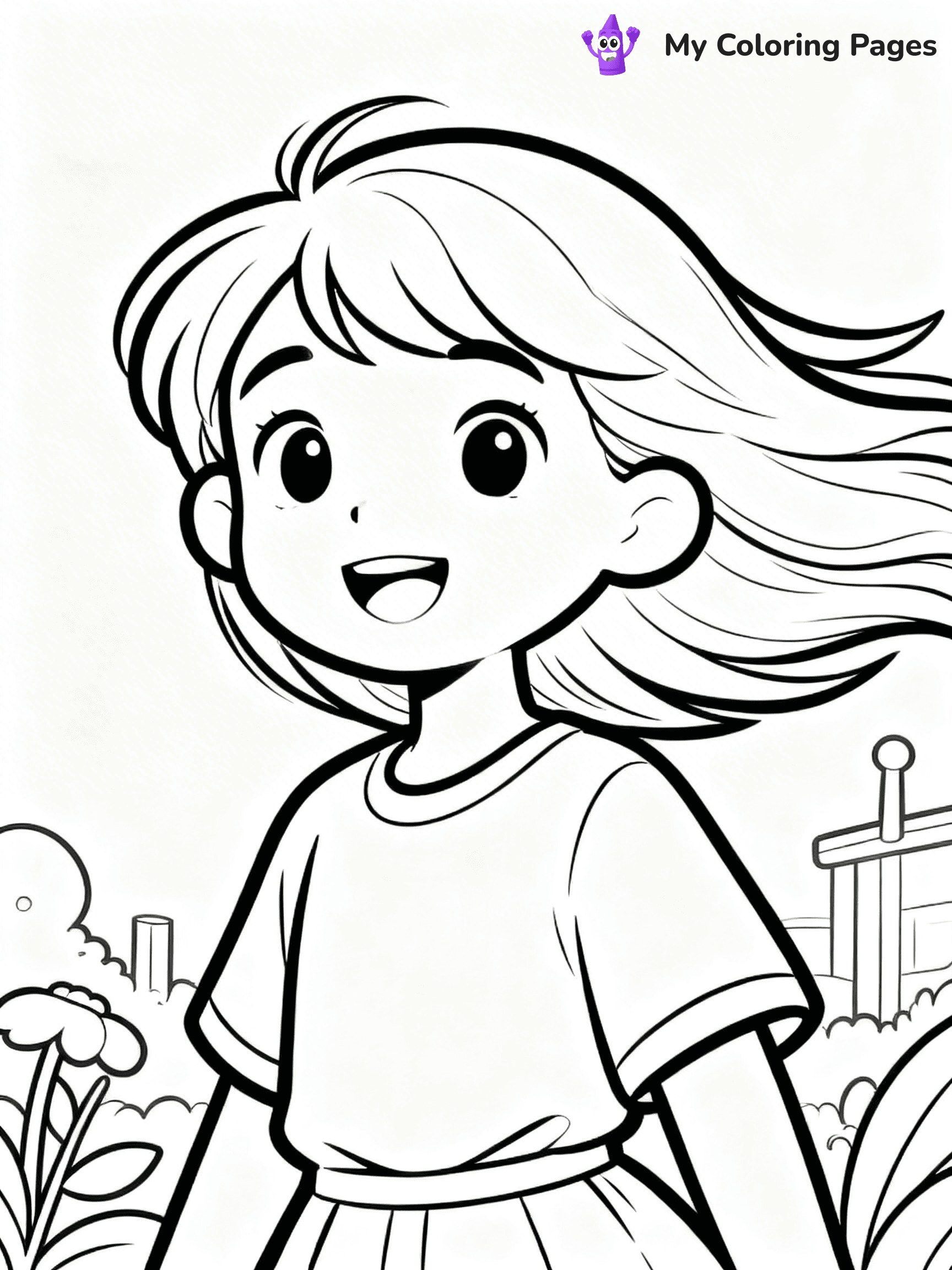 Hairstyle Coloring Pages - 90