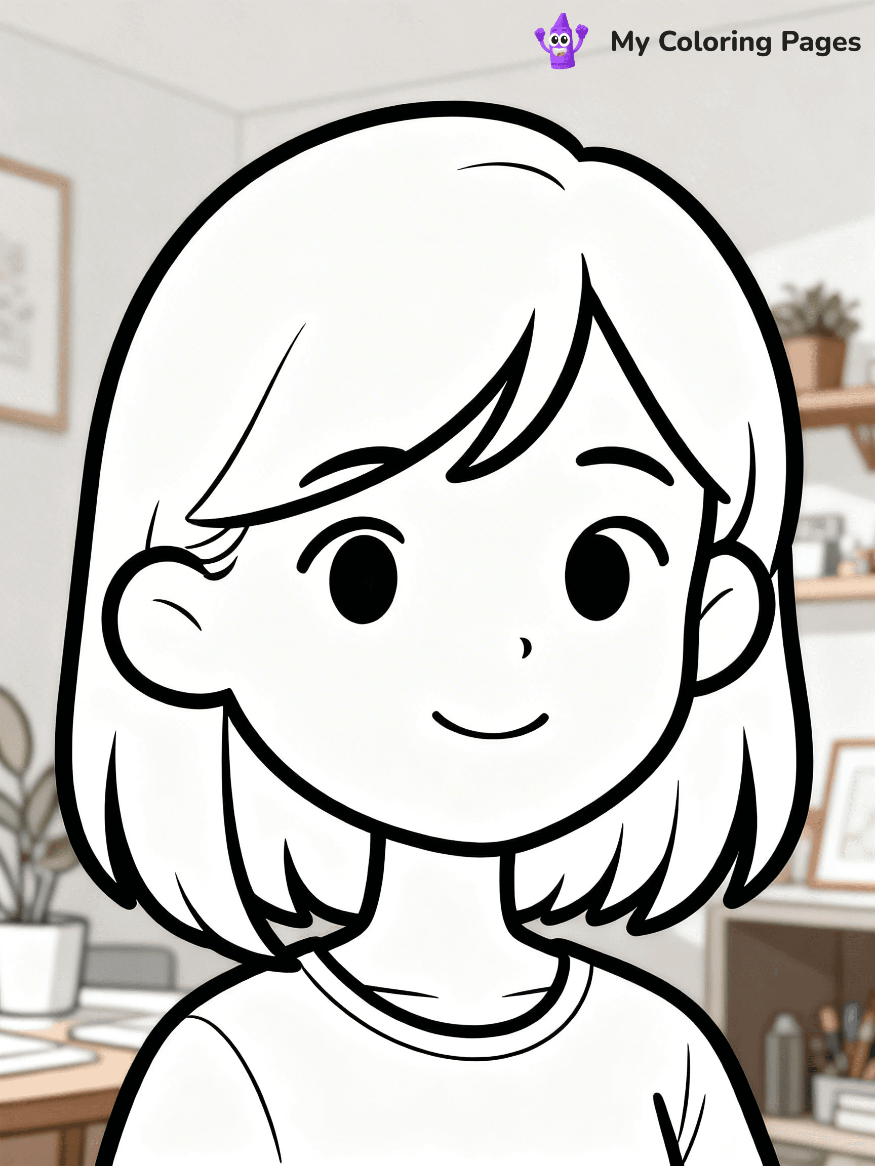 Hairstyle Coloring Pages - 71