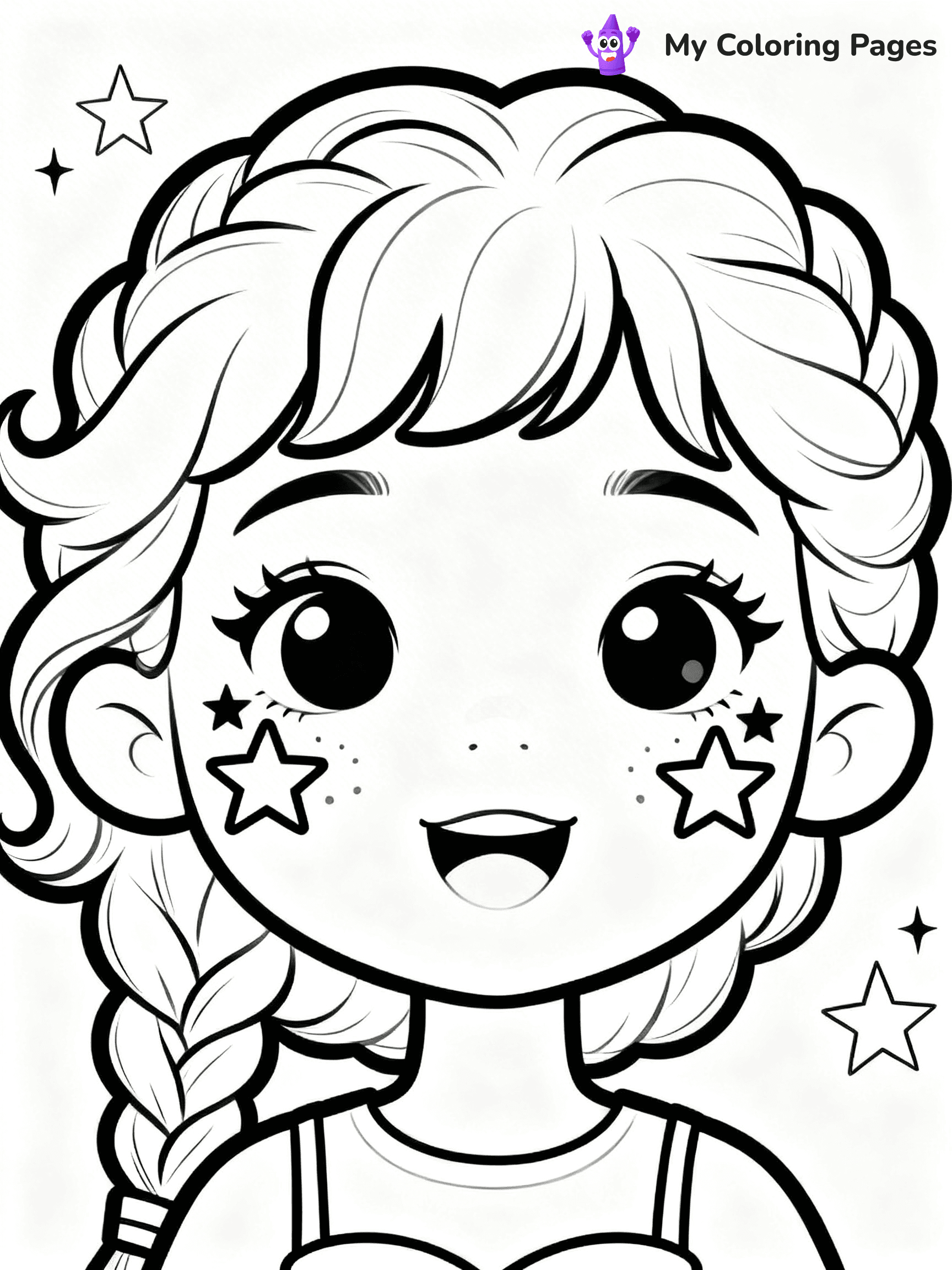 Hairstyle Coloring Pages - 57