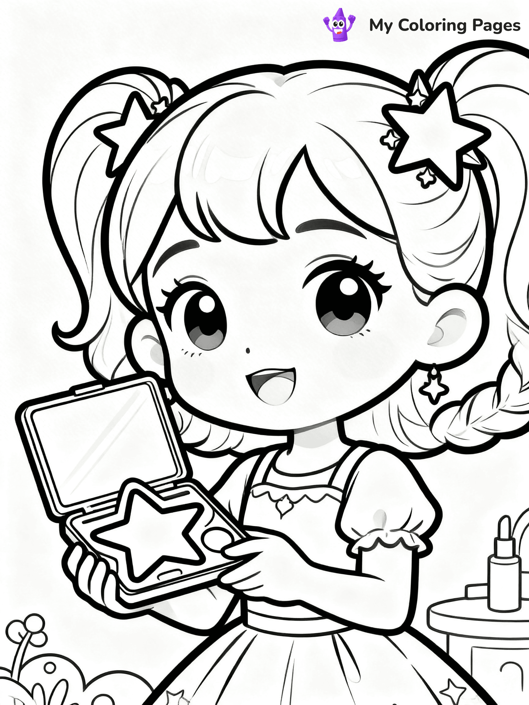 Hairstyle Coloring Pages - 56
