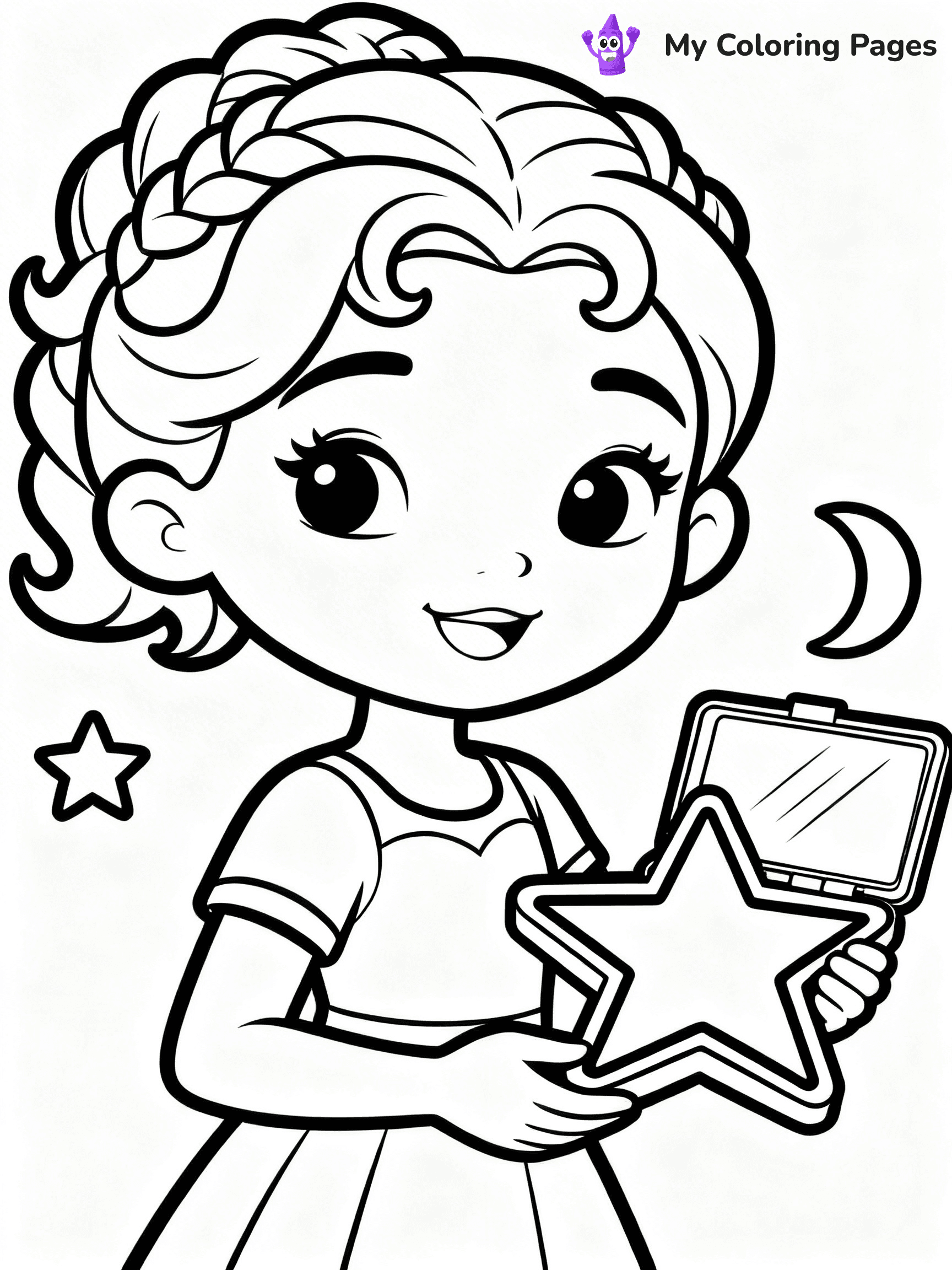Hairstyle Coloring Pages - 55
