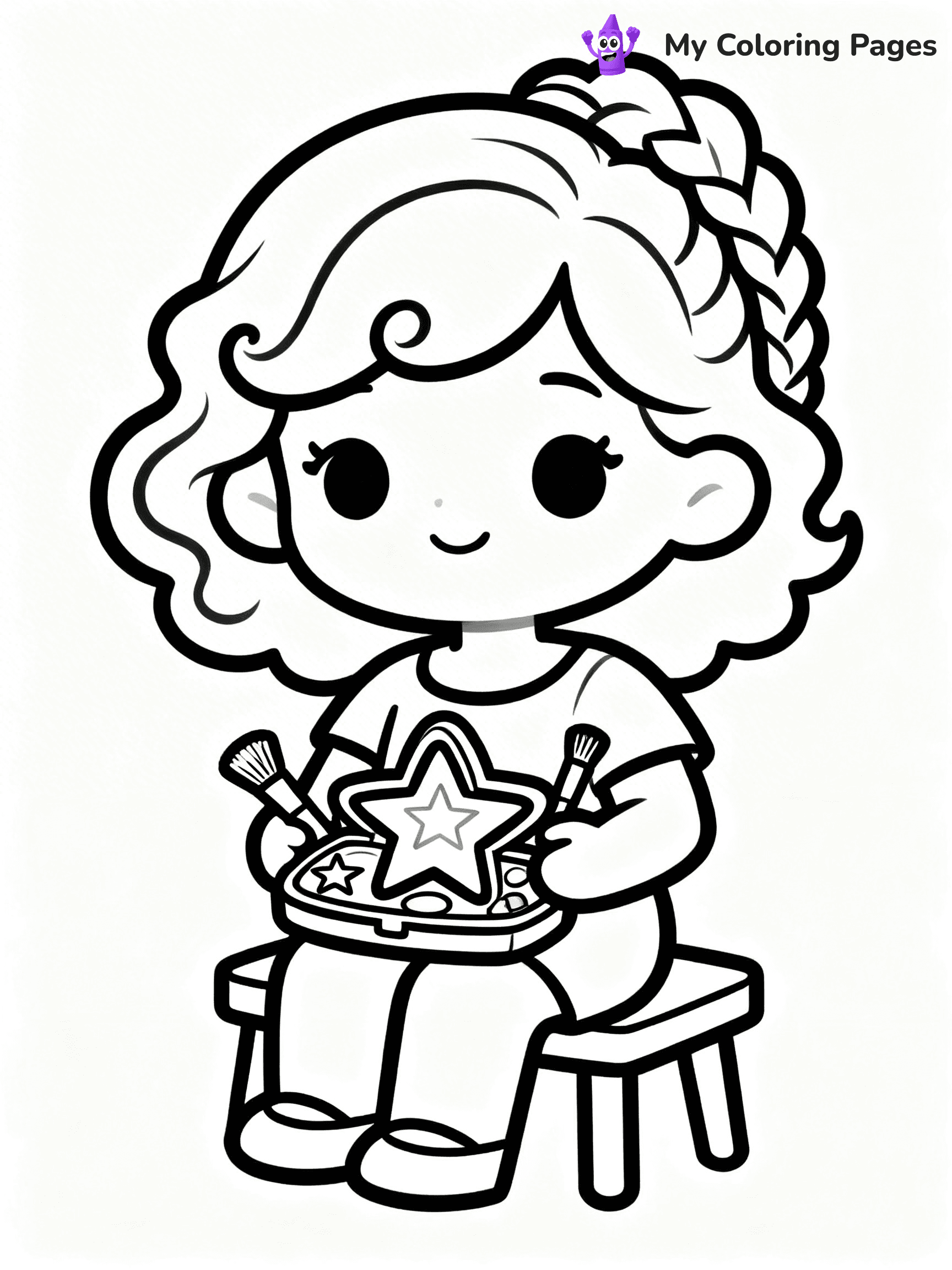 Hairstyle Coloring Pages - 54