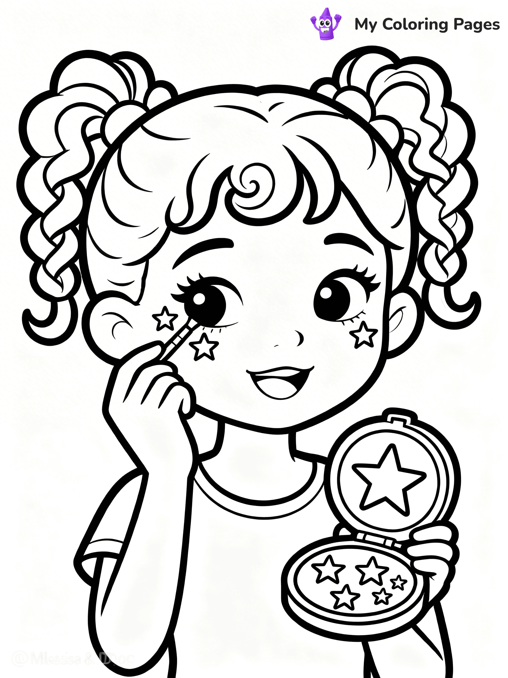 Hairstyle Coloring Pages - 52