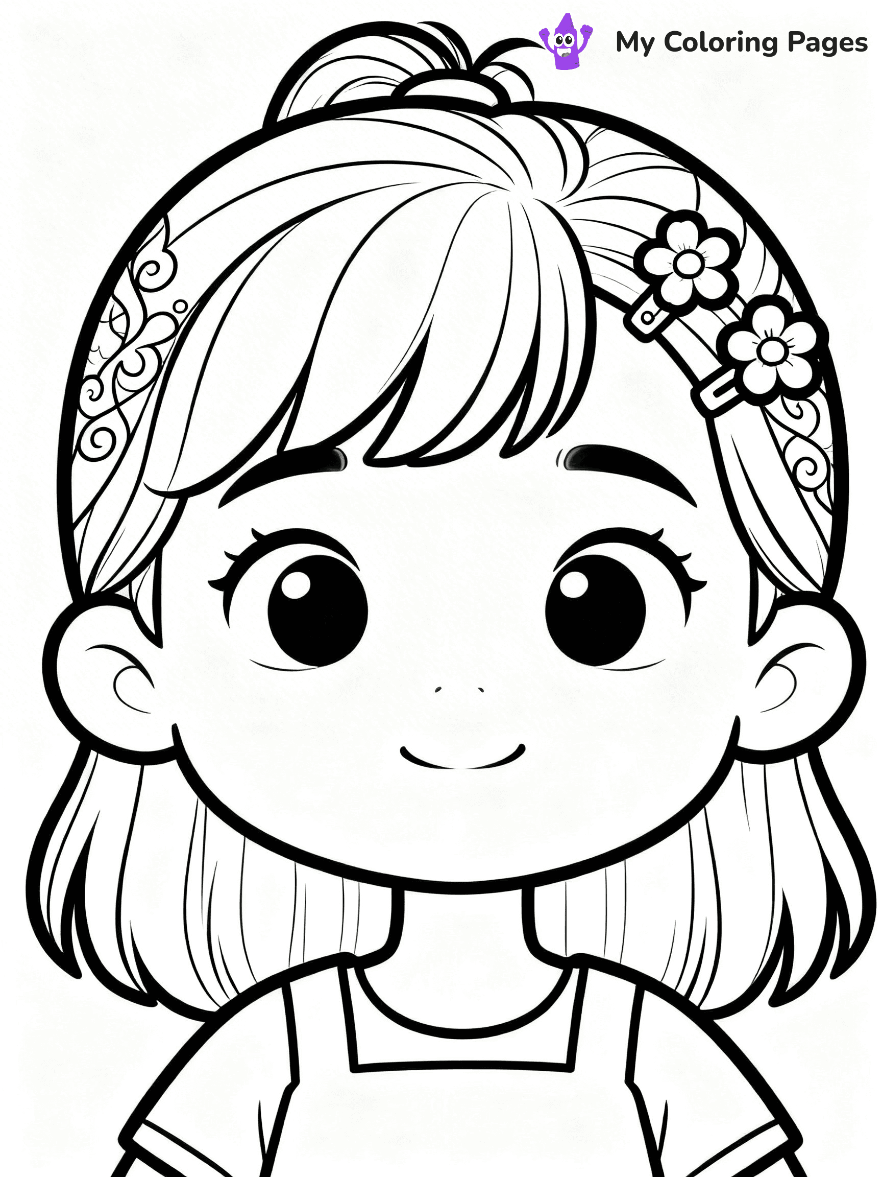 Hairstyle Coloring Pages - 30