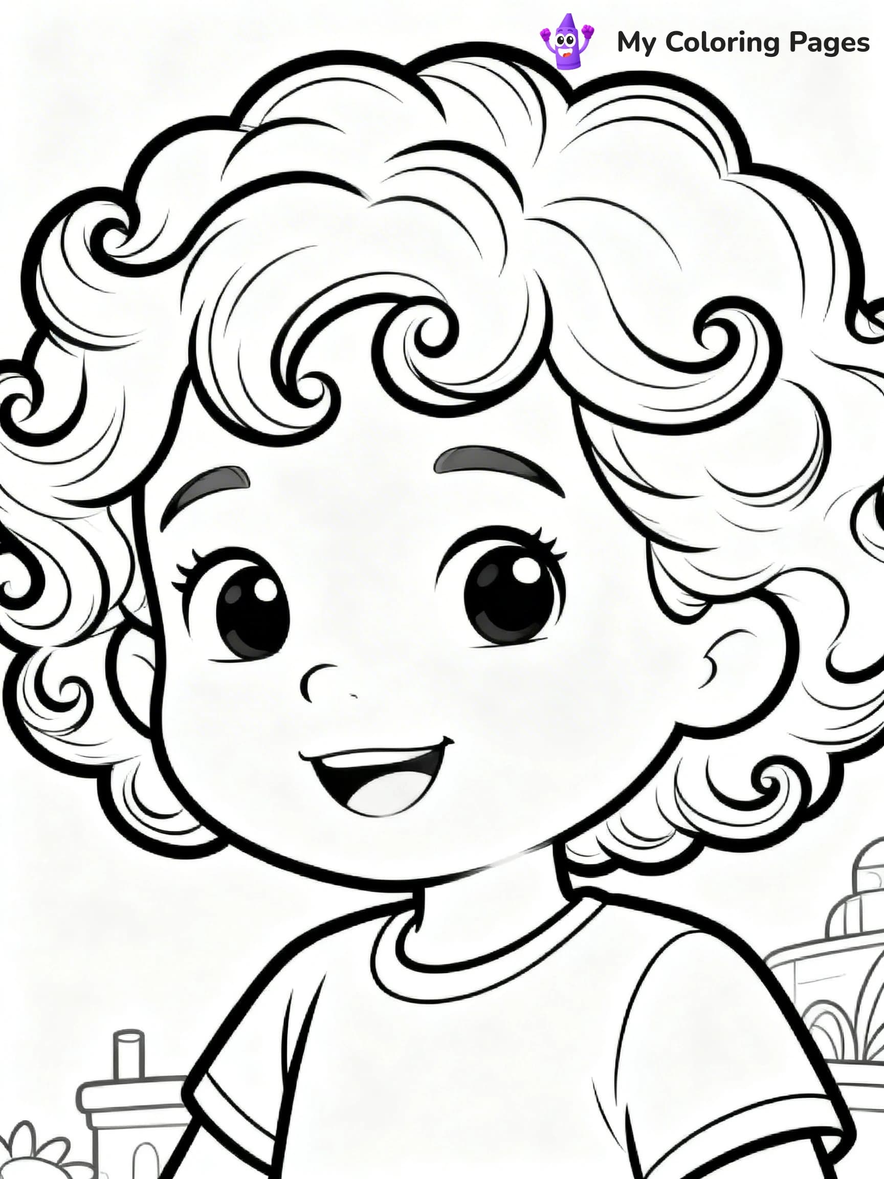 Hairstyle Coloring Pages - 24