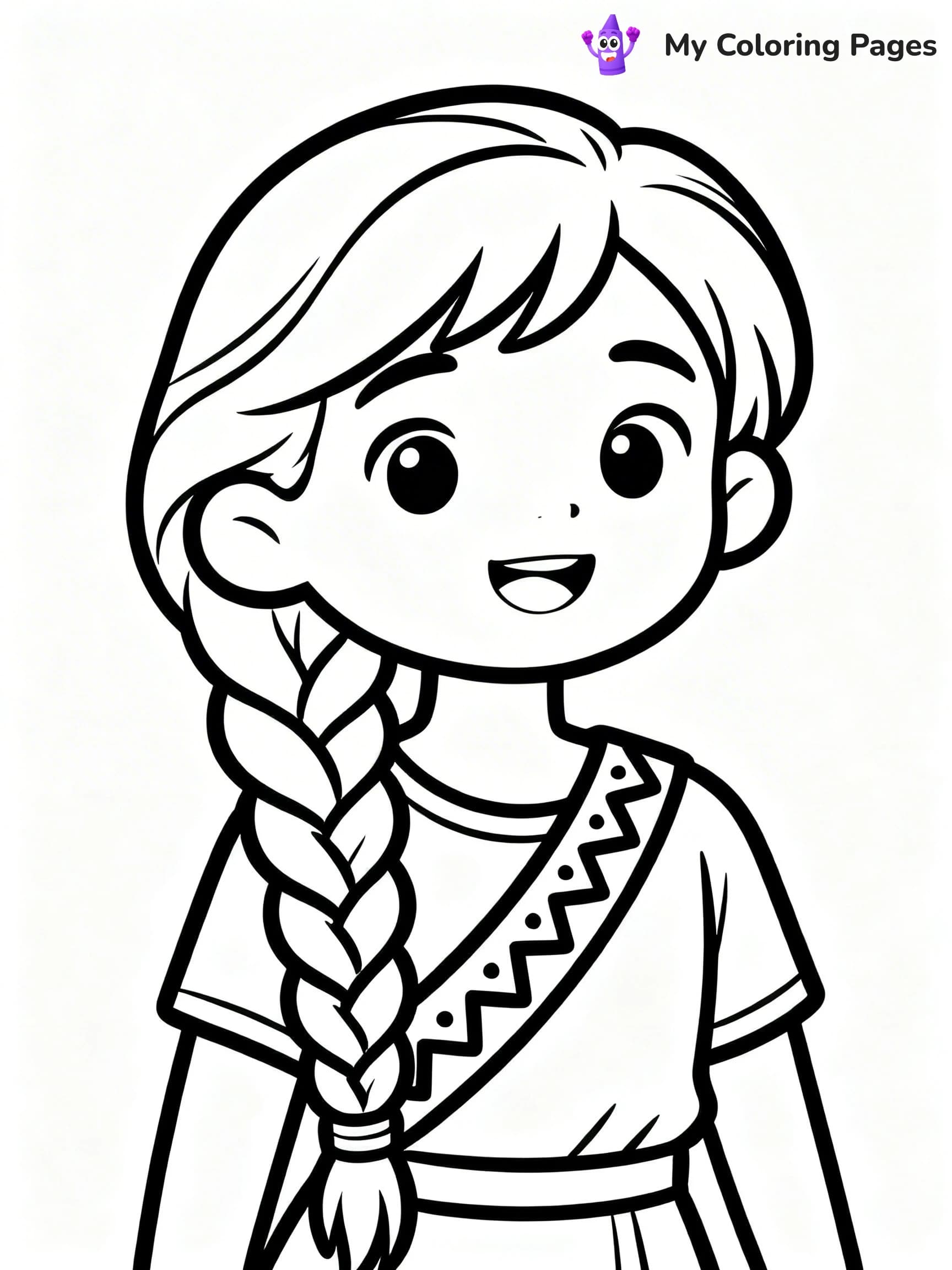Hairstyle Coloring Pages - 9