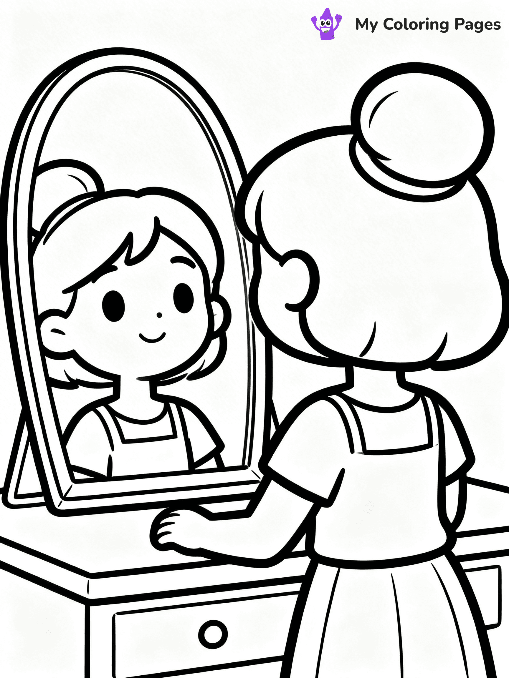 Hairstyle Coloring Pages - 8