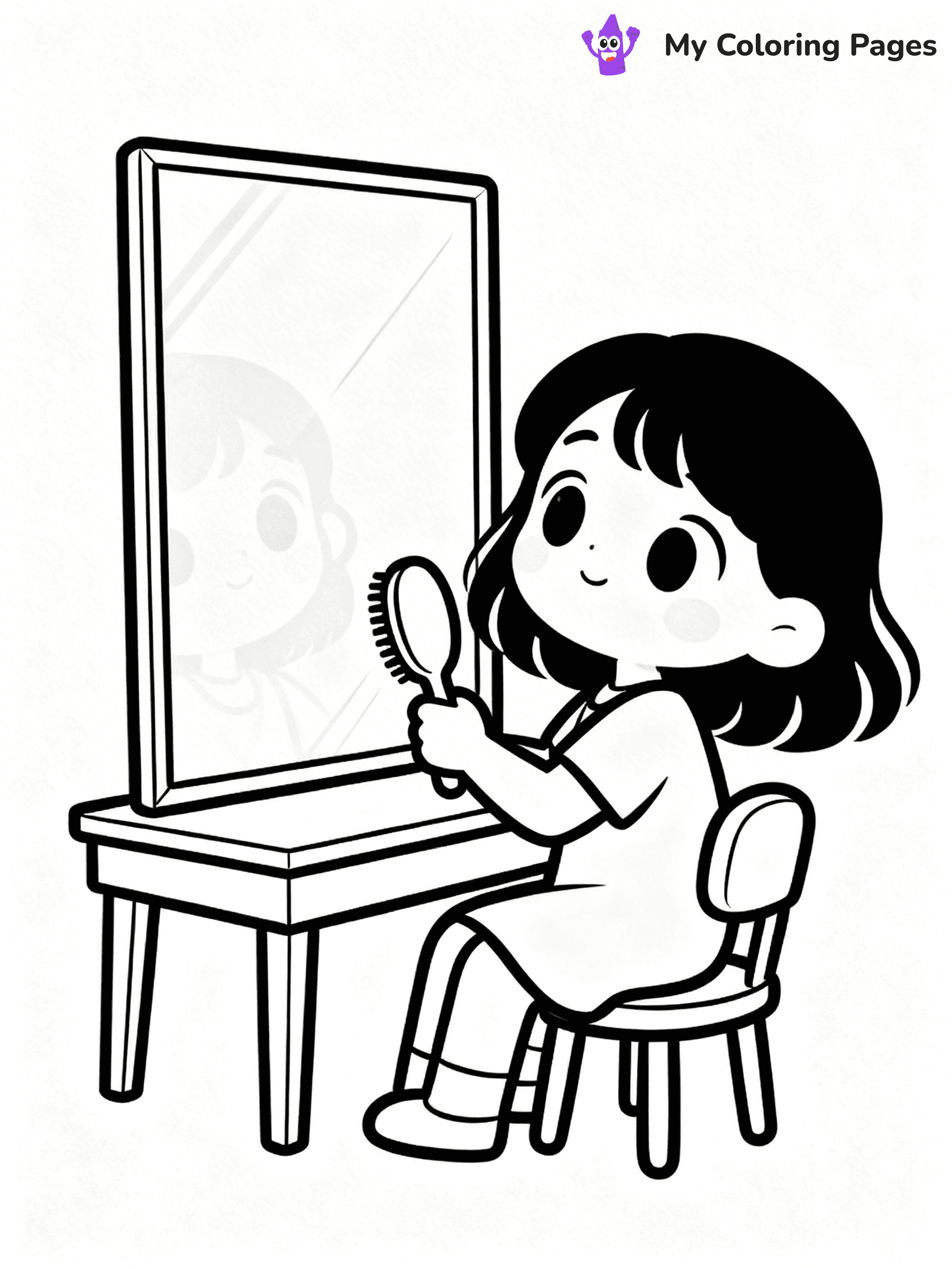 Hairstyle Coloring Pages - 6