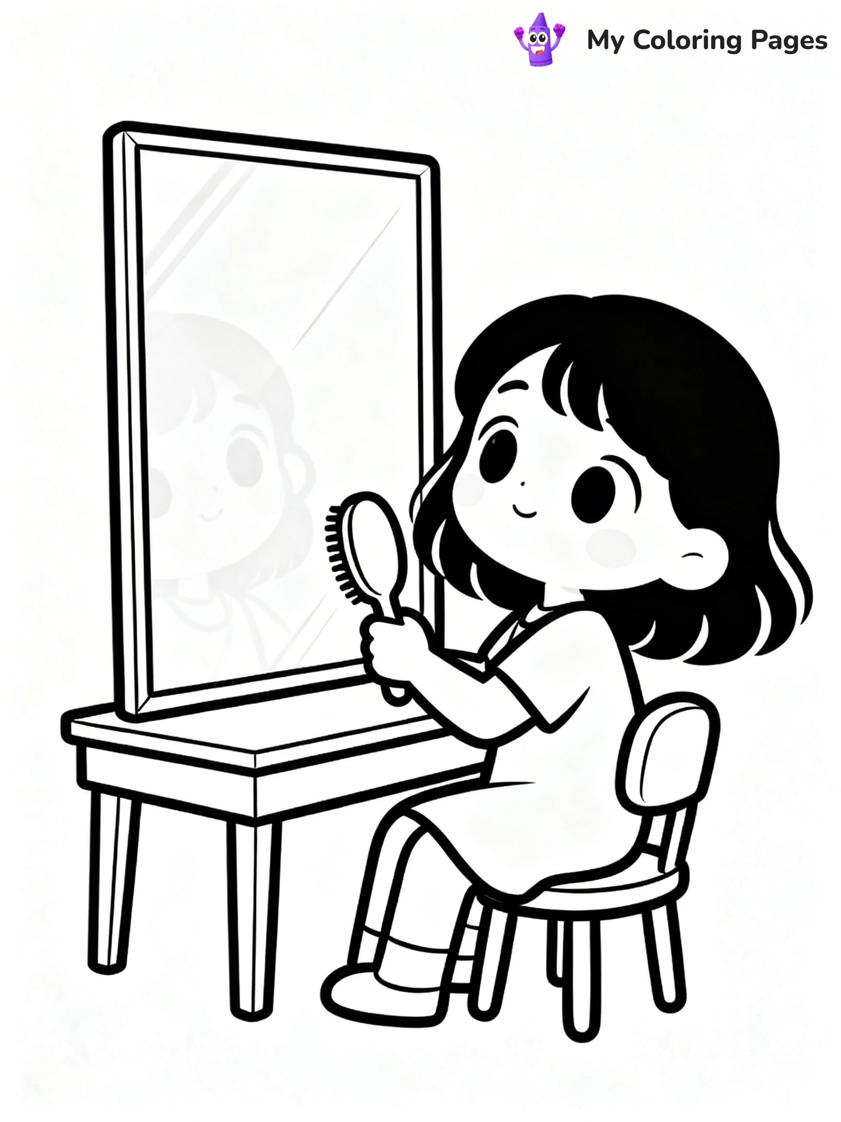 Hairstyle Coloring Pages - 6