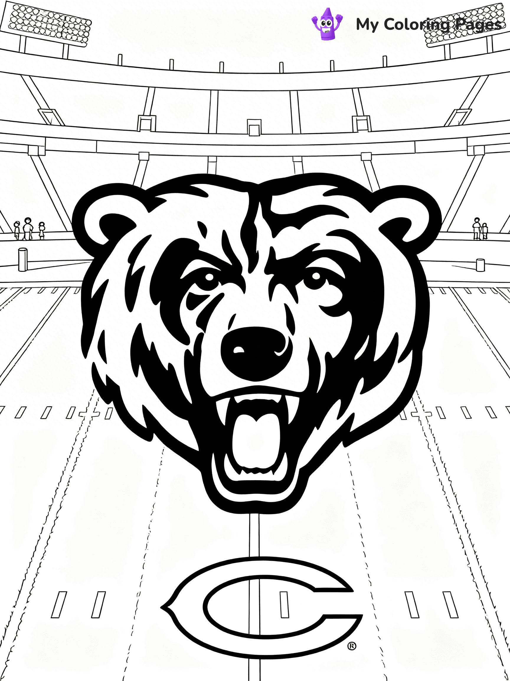Chicago Bears Coloring Pages - 24