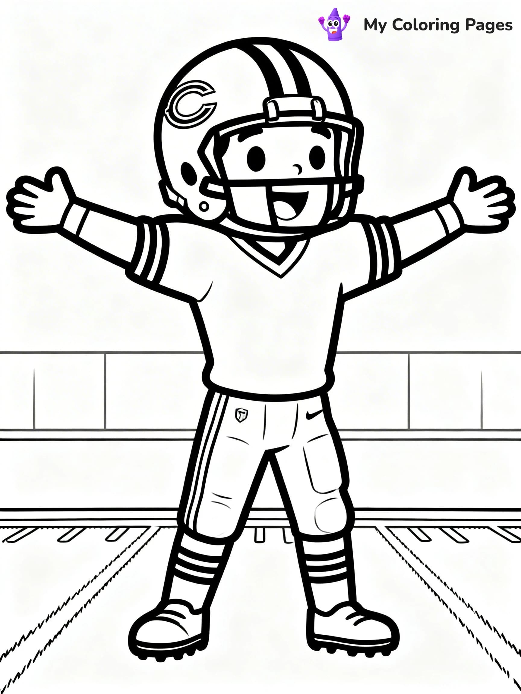 Chicago Bears Coloring Pages - 10