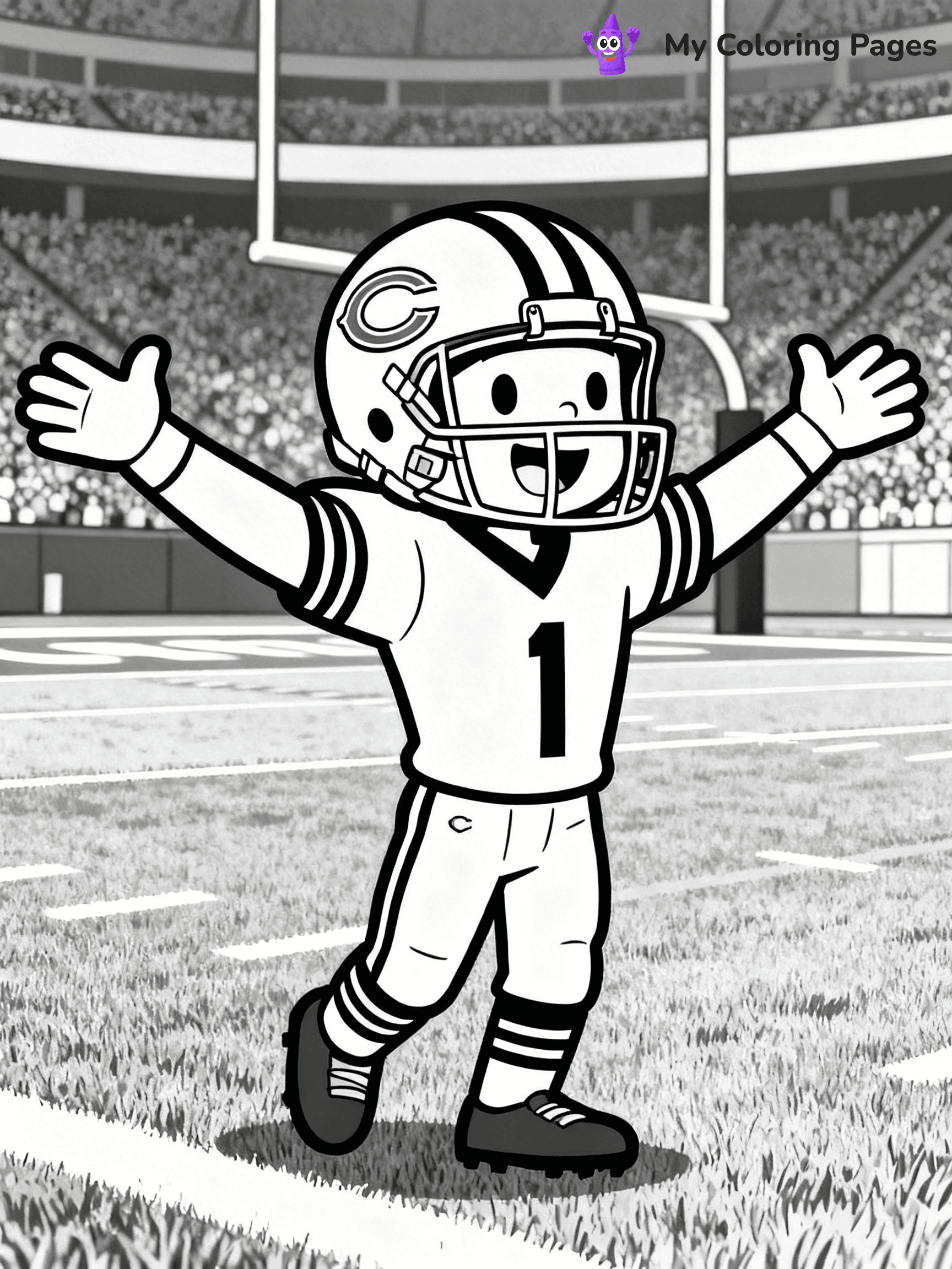 Chicago Bears Coloring Pages - 7