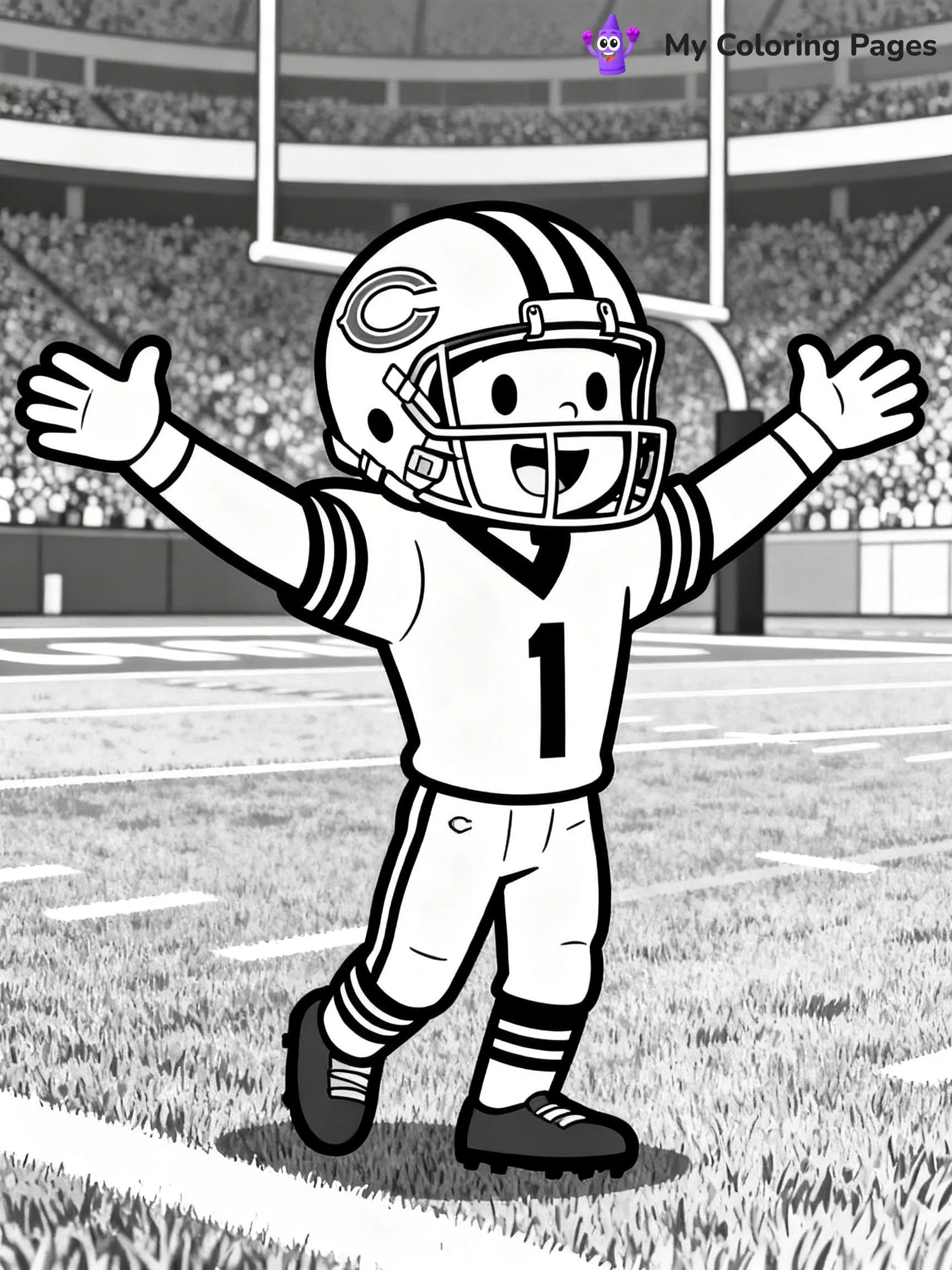 Chicago Bears Coloring Pages - 7