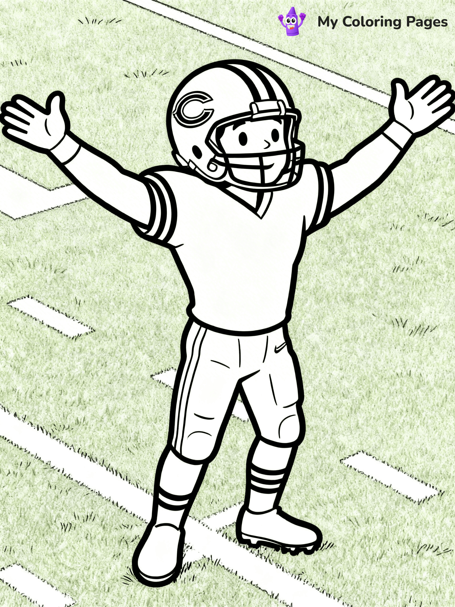 Chicago Bears Coloring Pages - 6