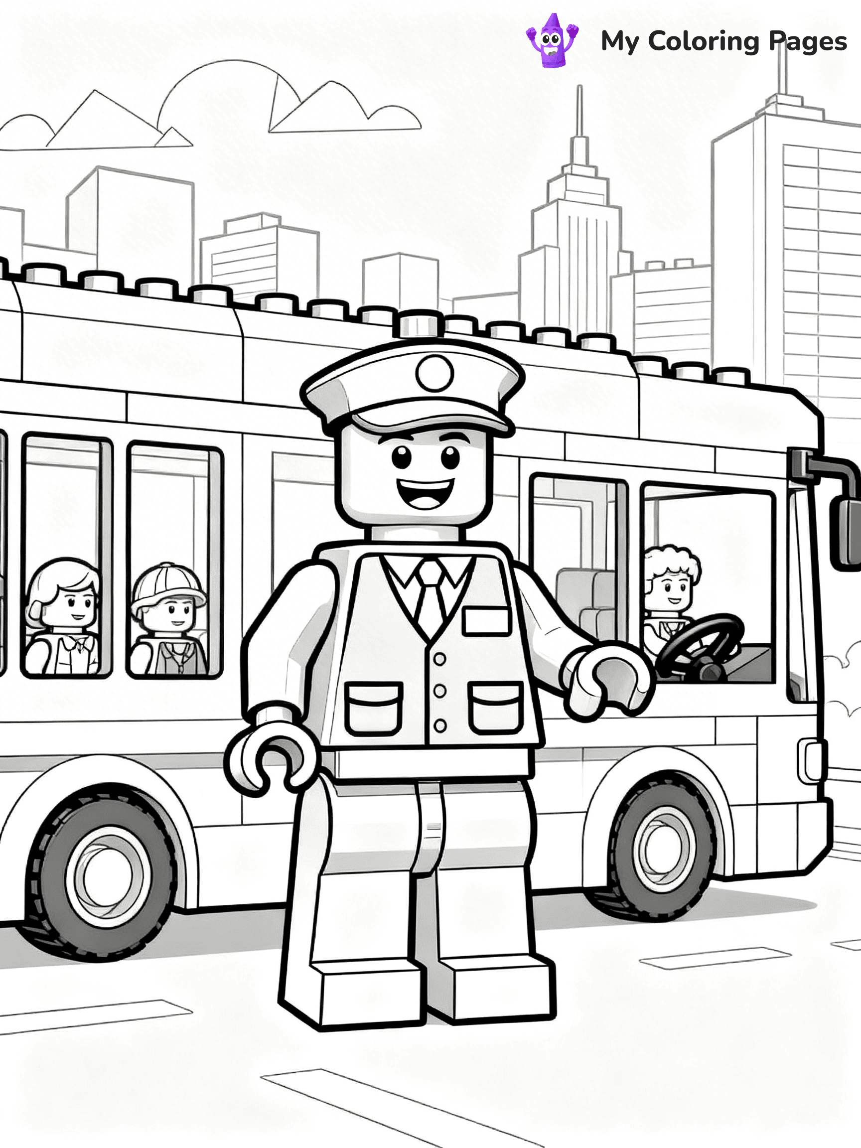 Lego City Coloring Pages - 14