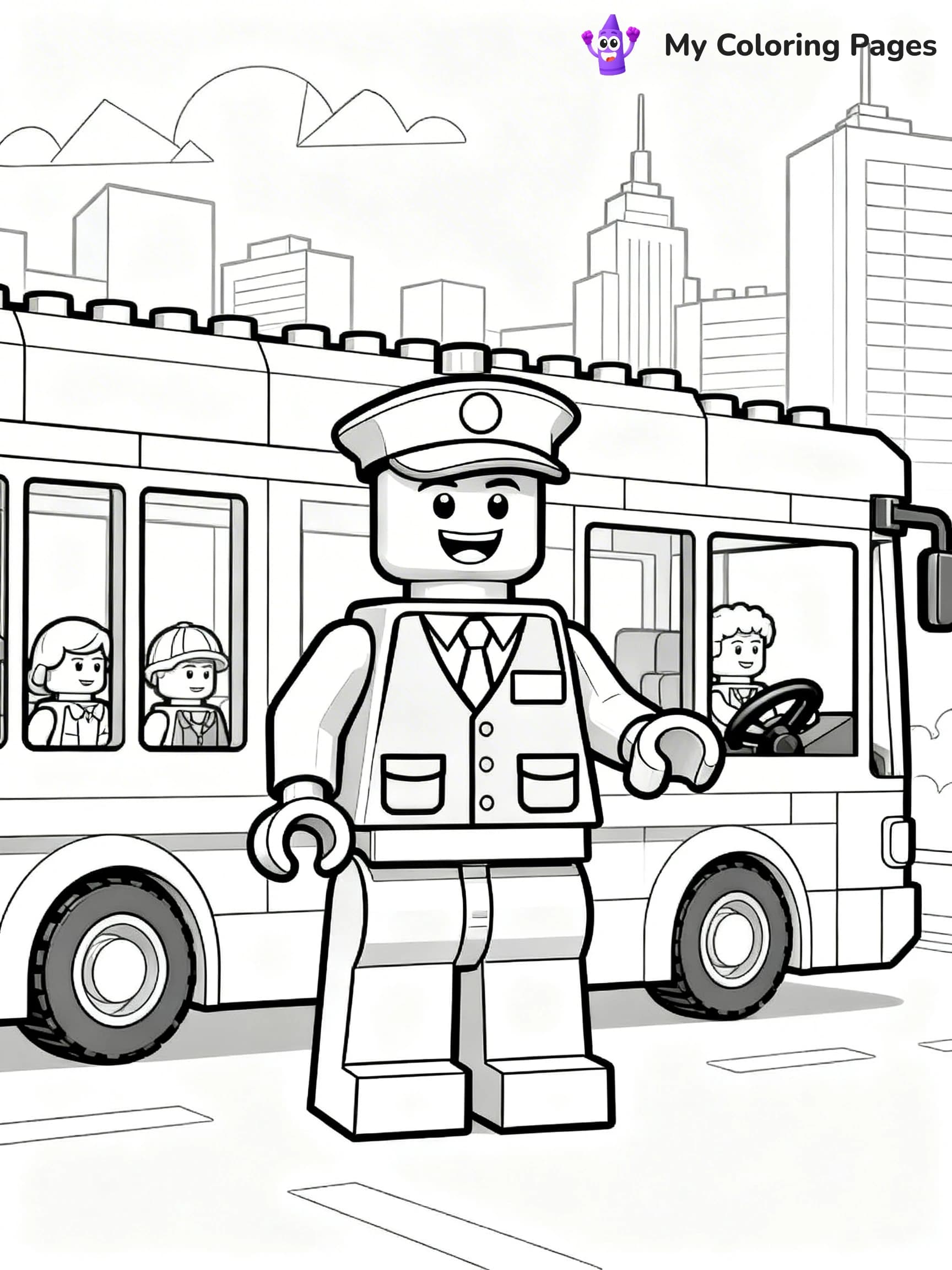 Lego City Coloring Pages - 12