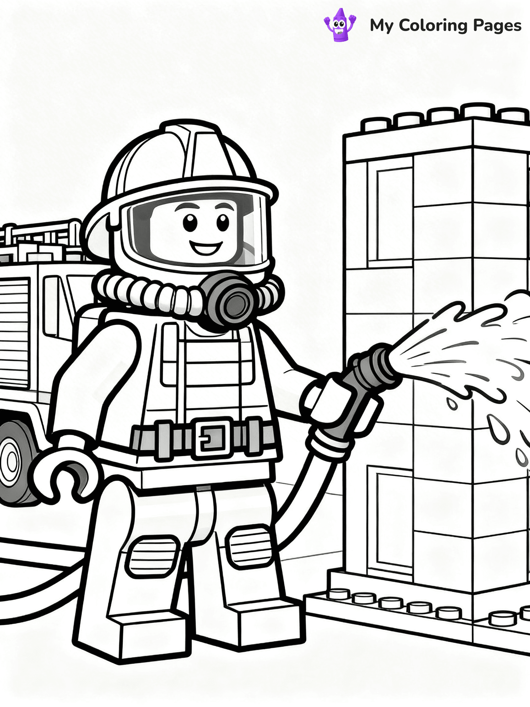 Lego City Coloring Pages - 12