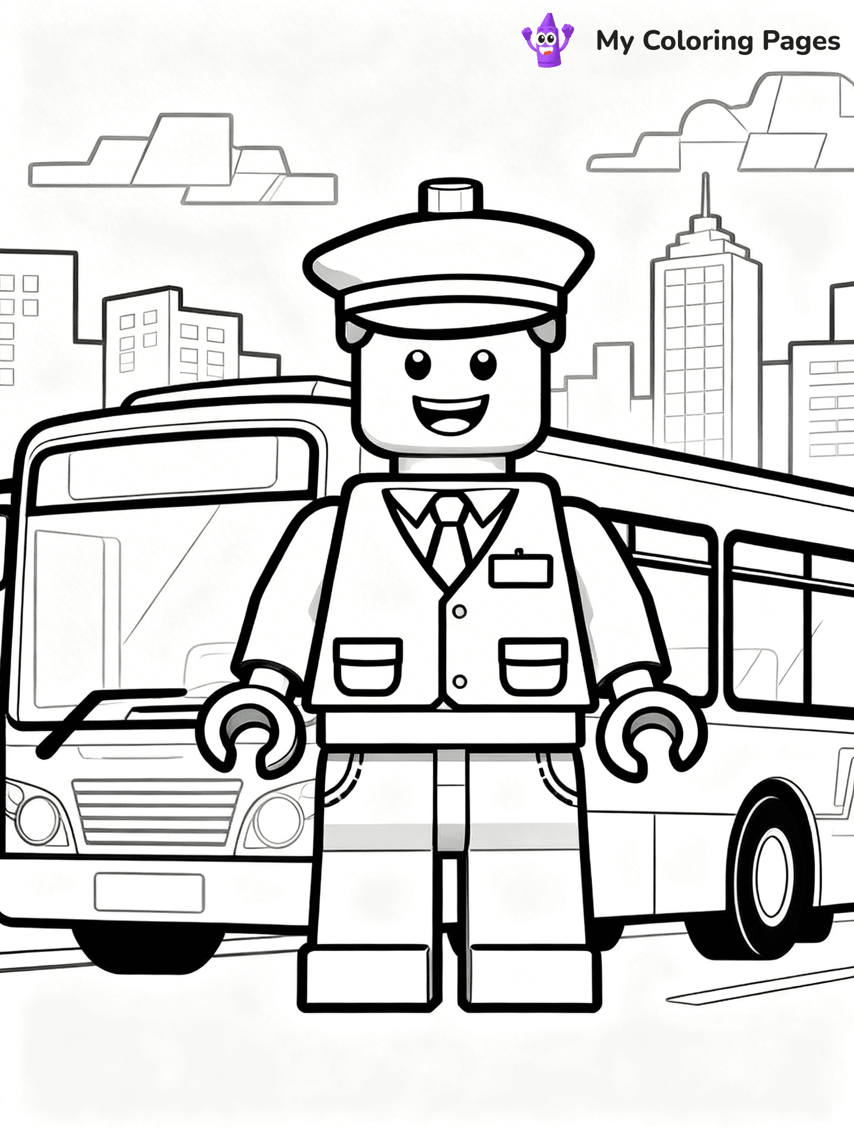 Lego City Coloring Pages - 1