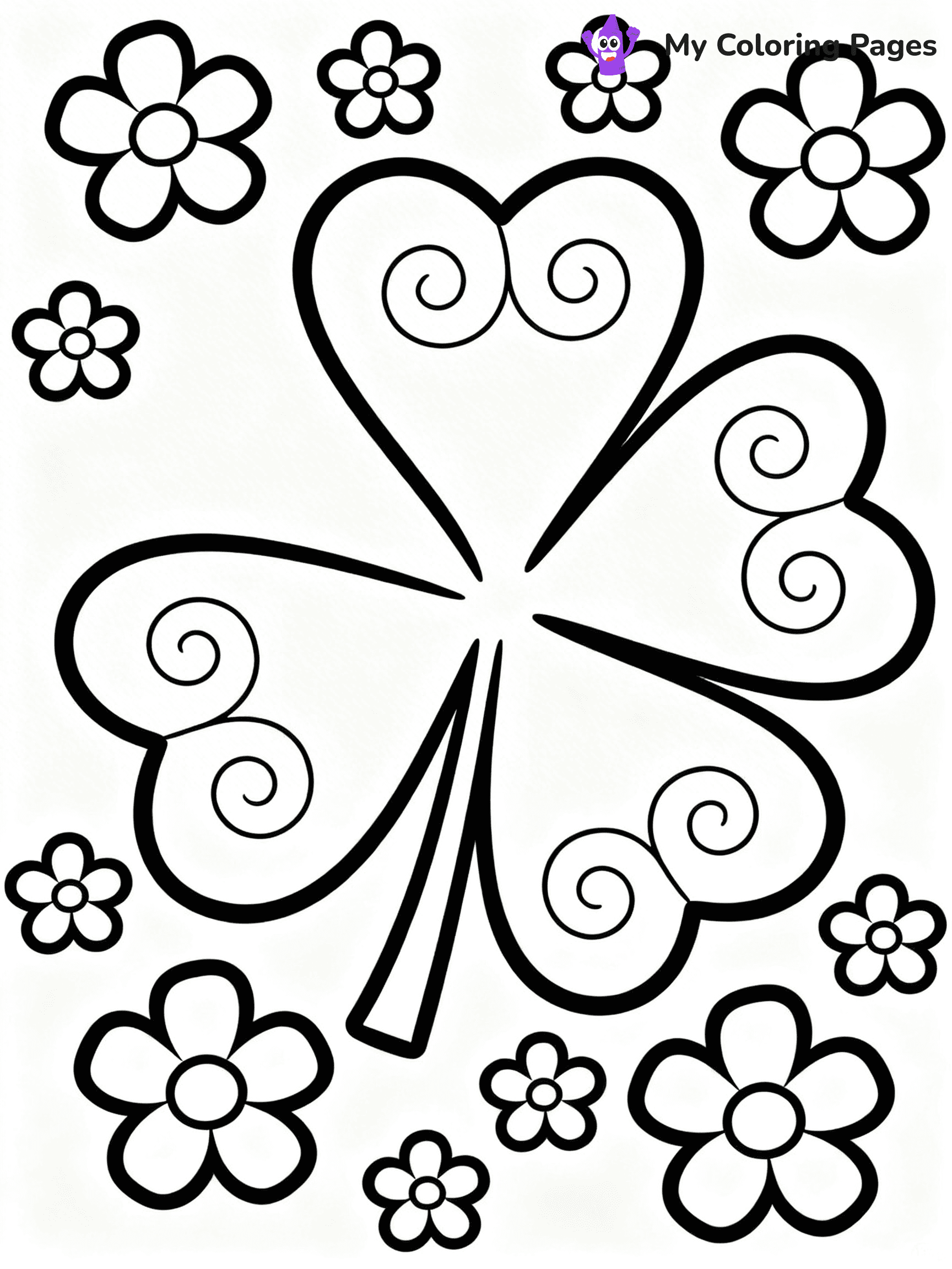 Shamrocks Coloring Pages - 9
