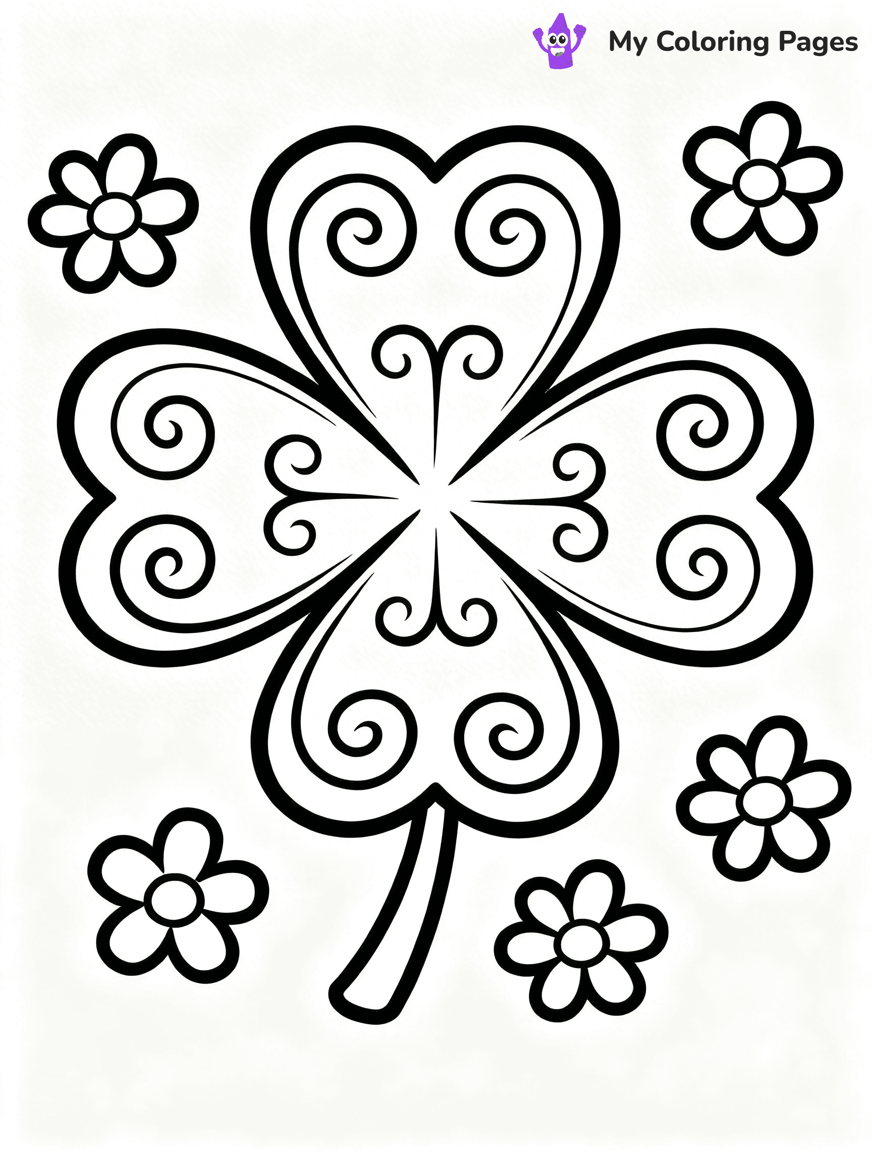 Shamrocks Coloring Pages - 7