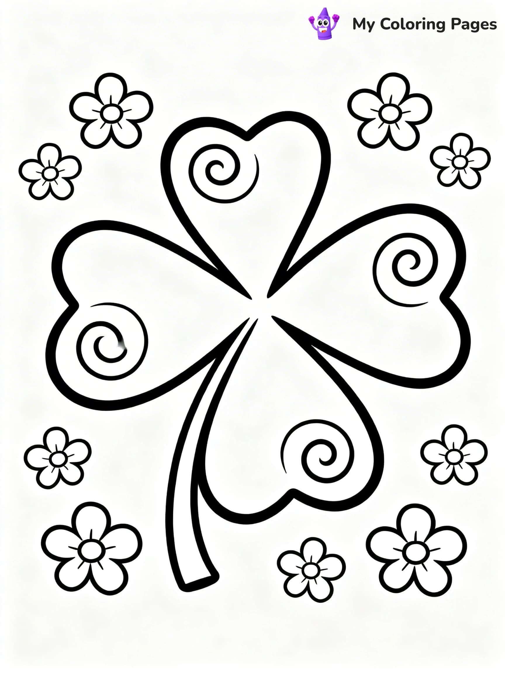 Shamrocks Coloring Pages - 6