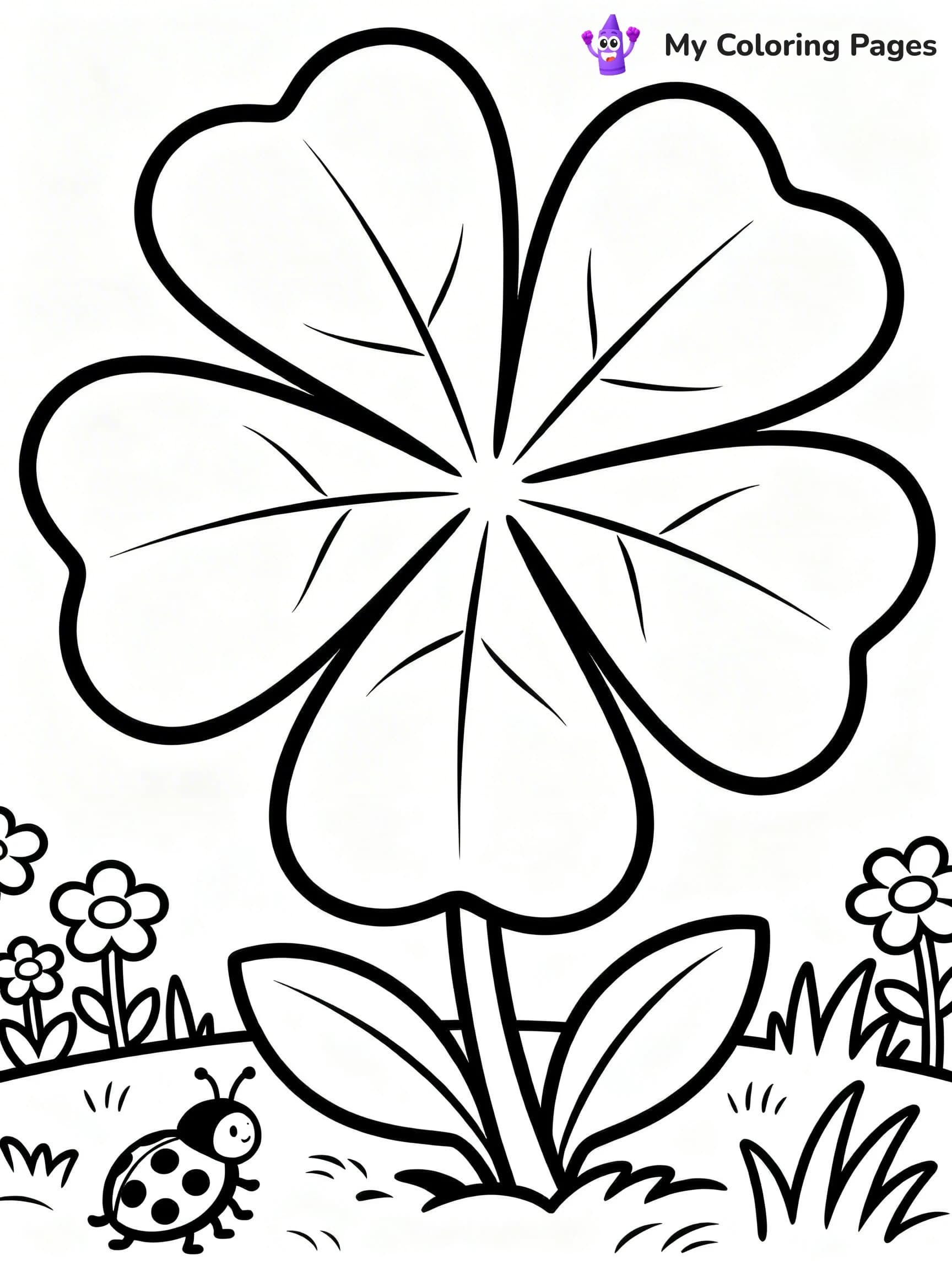 Shamrocks Coloring Pages - 3