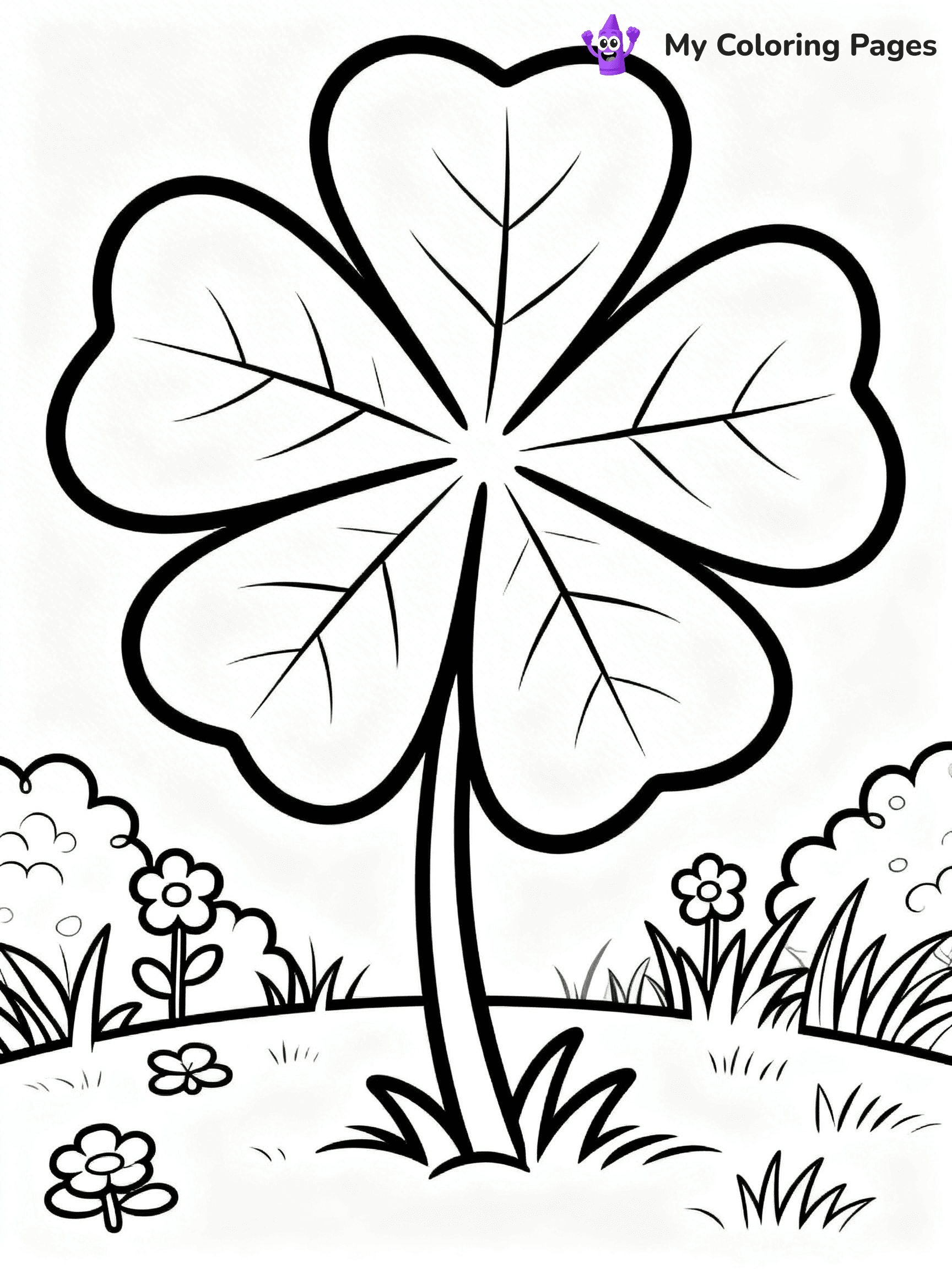 Shamrocks Coloring Pages - 1