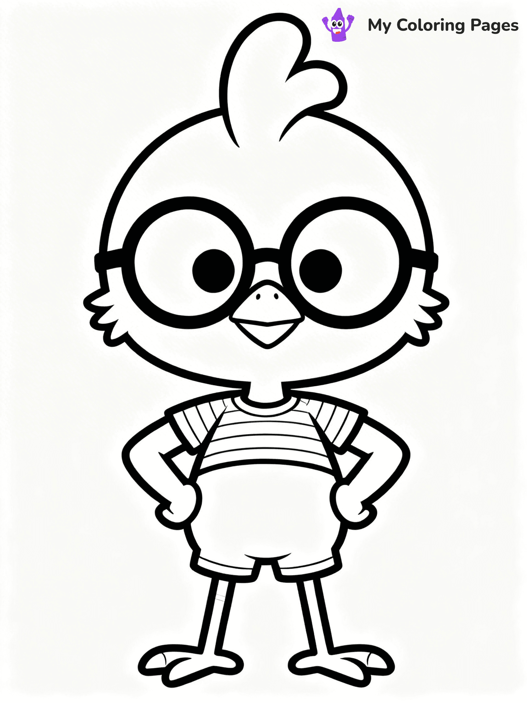 Chicken Little Coloring Pages - 7