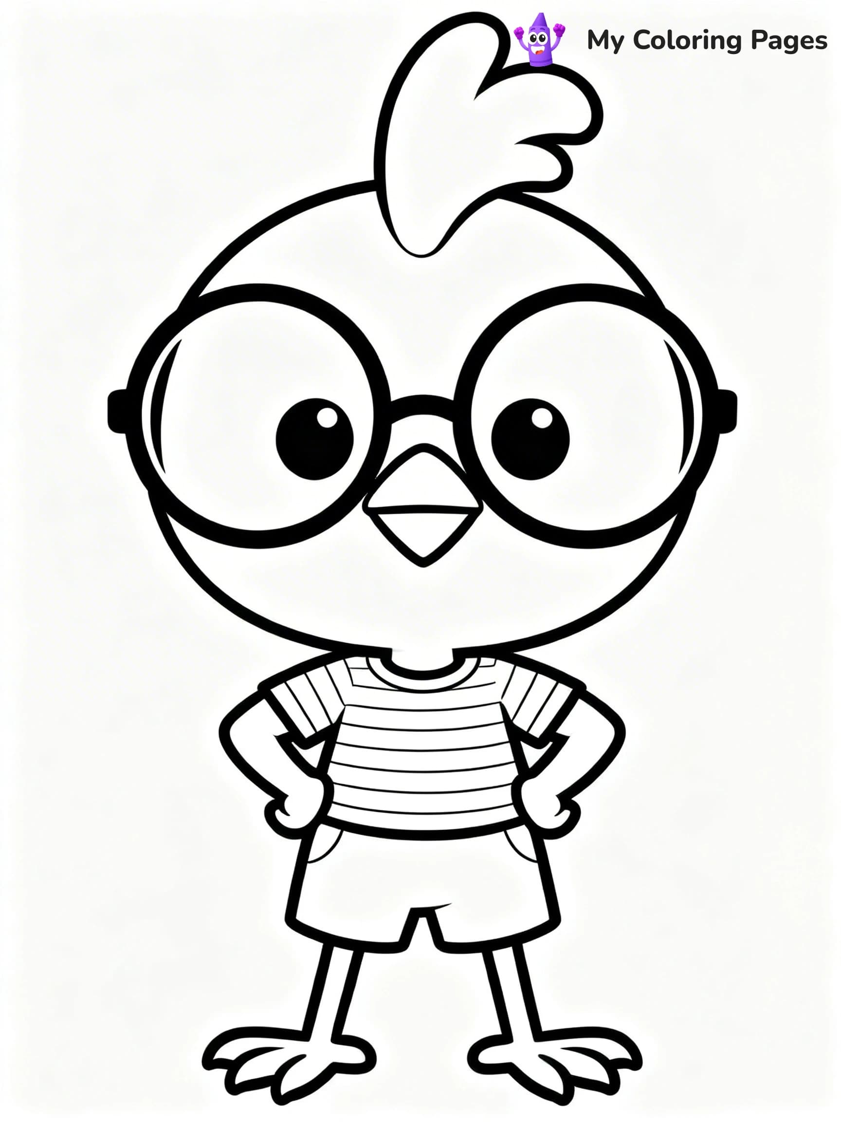 Chicken Little Coloring Pages - 12