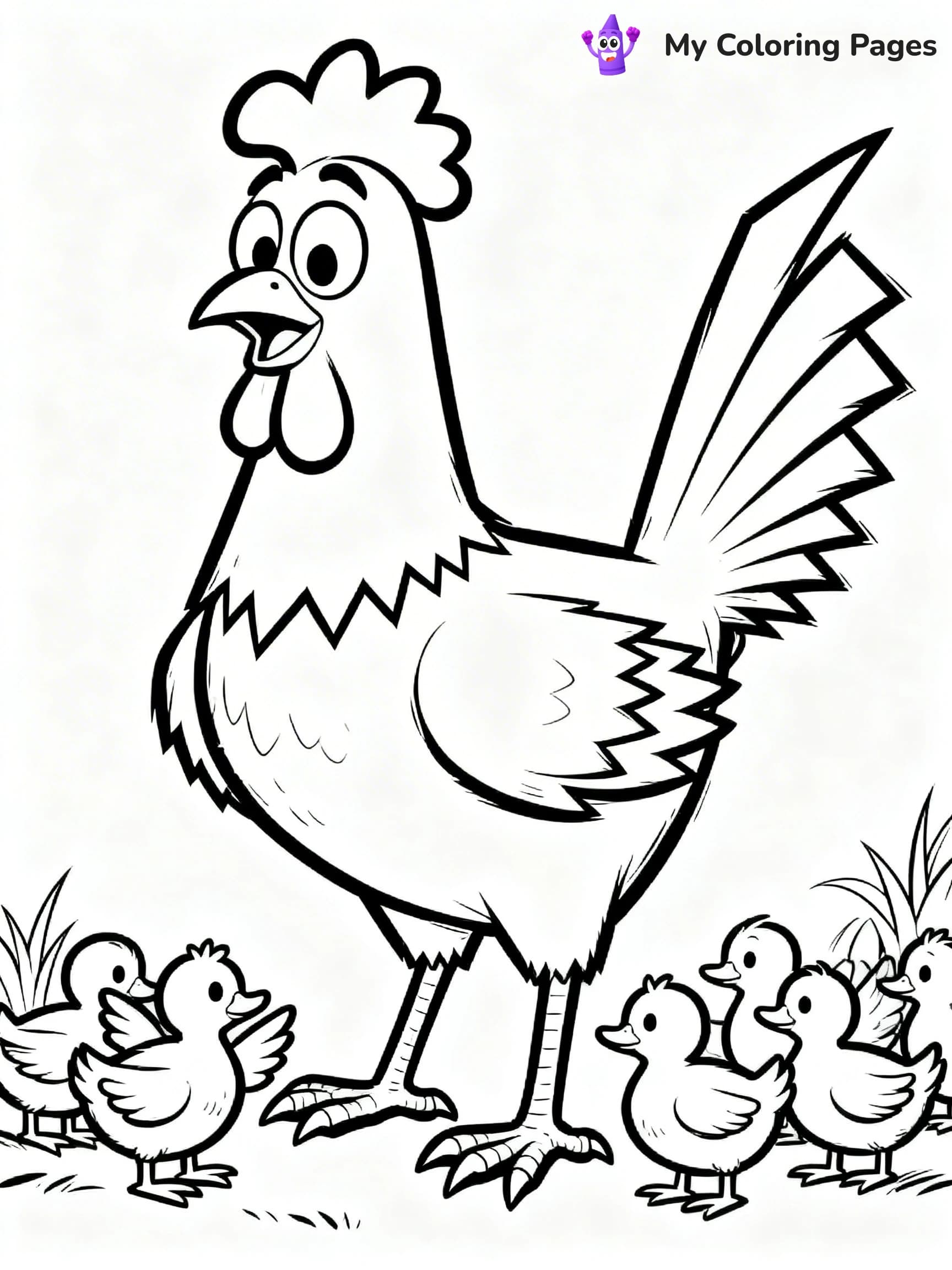 Chicken Little Coloring Pages - 8