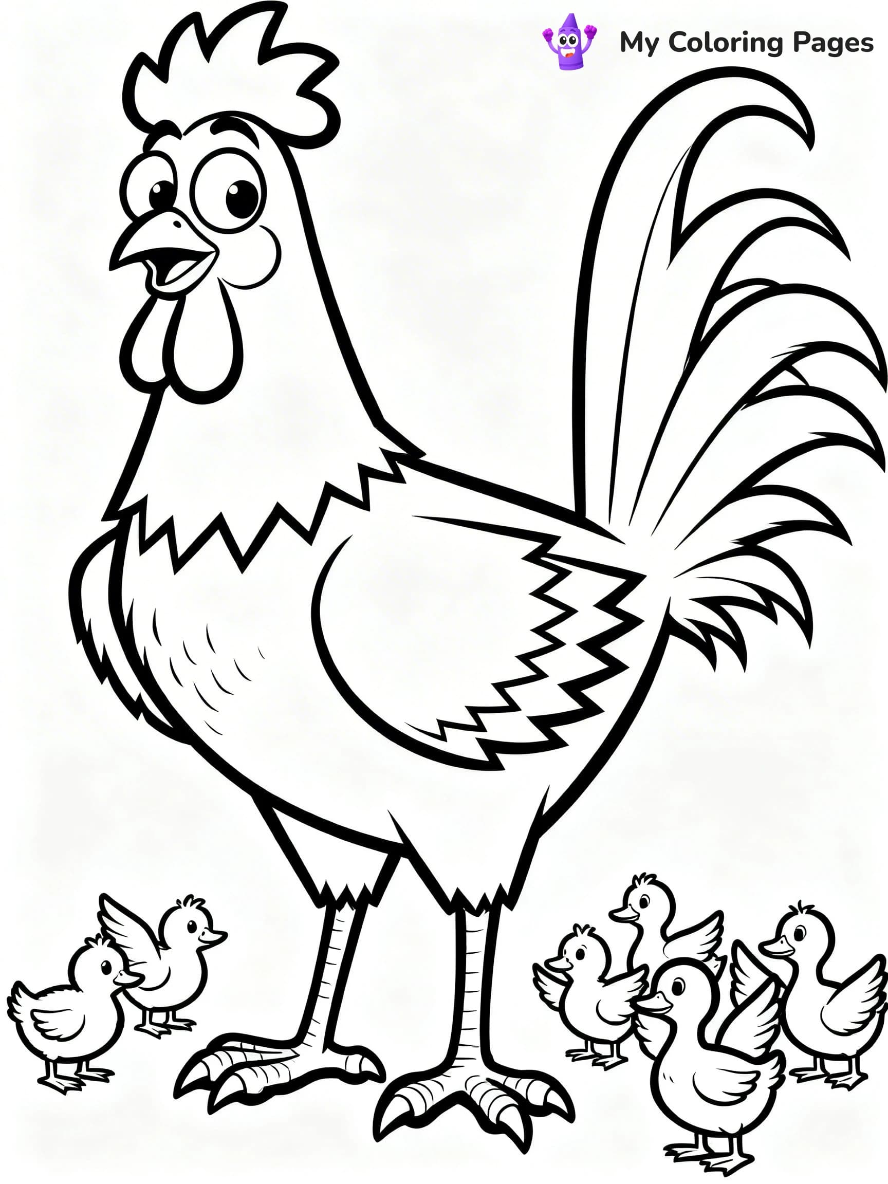 Chicken Little Coloring Pages - 7