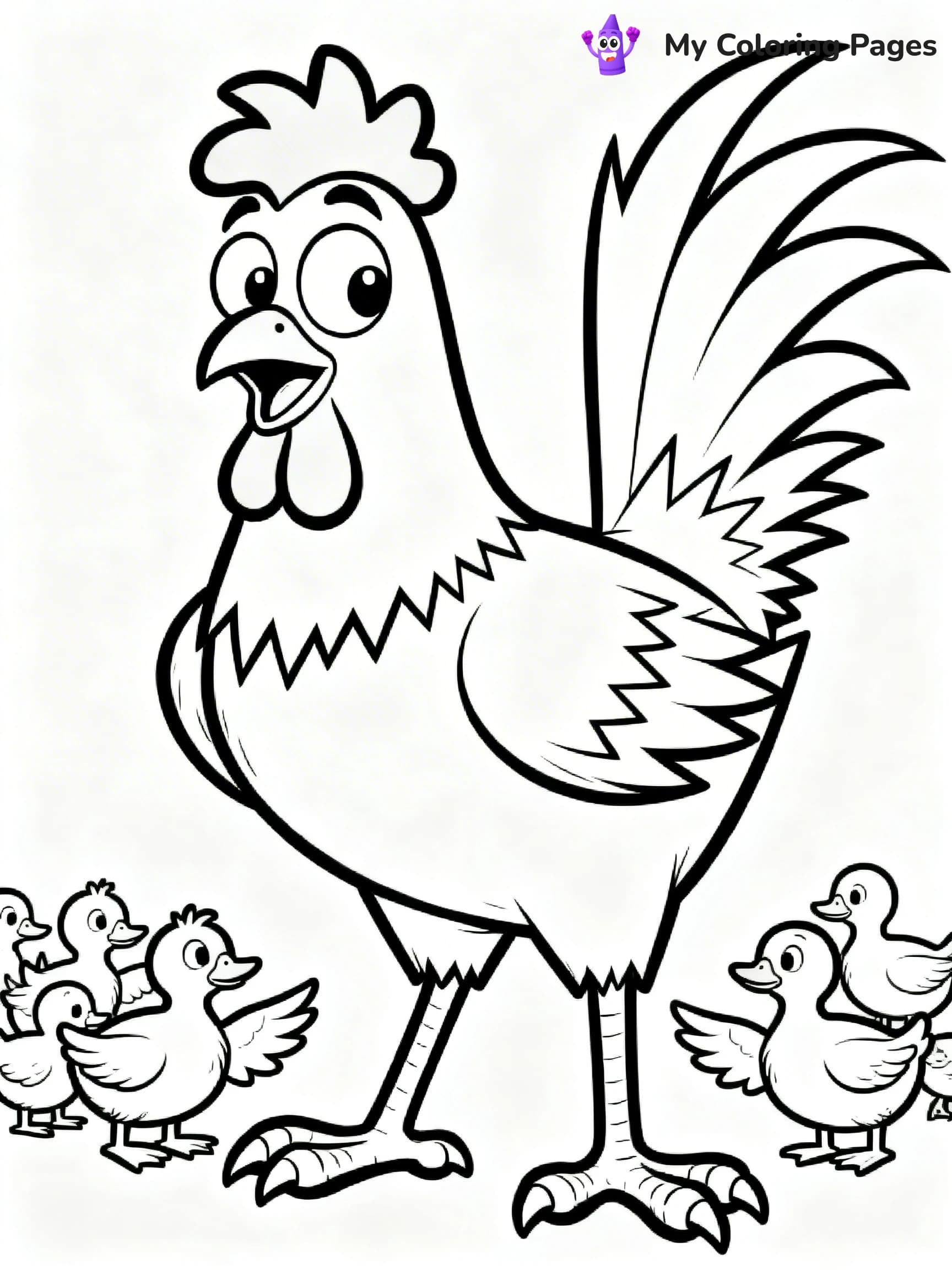 Chicken Little Coloring Pages - 6