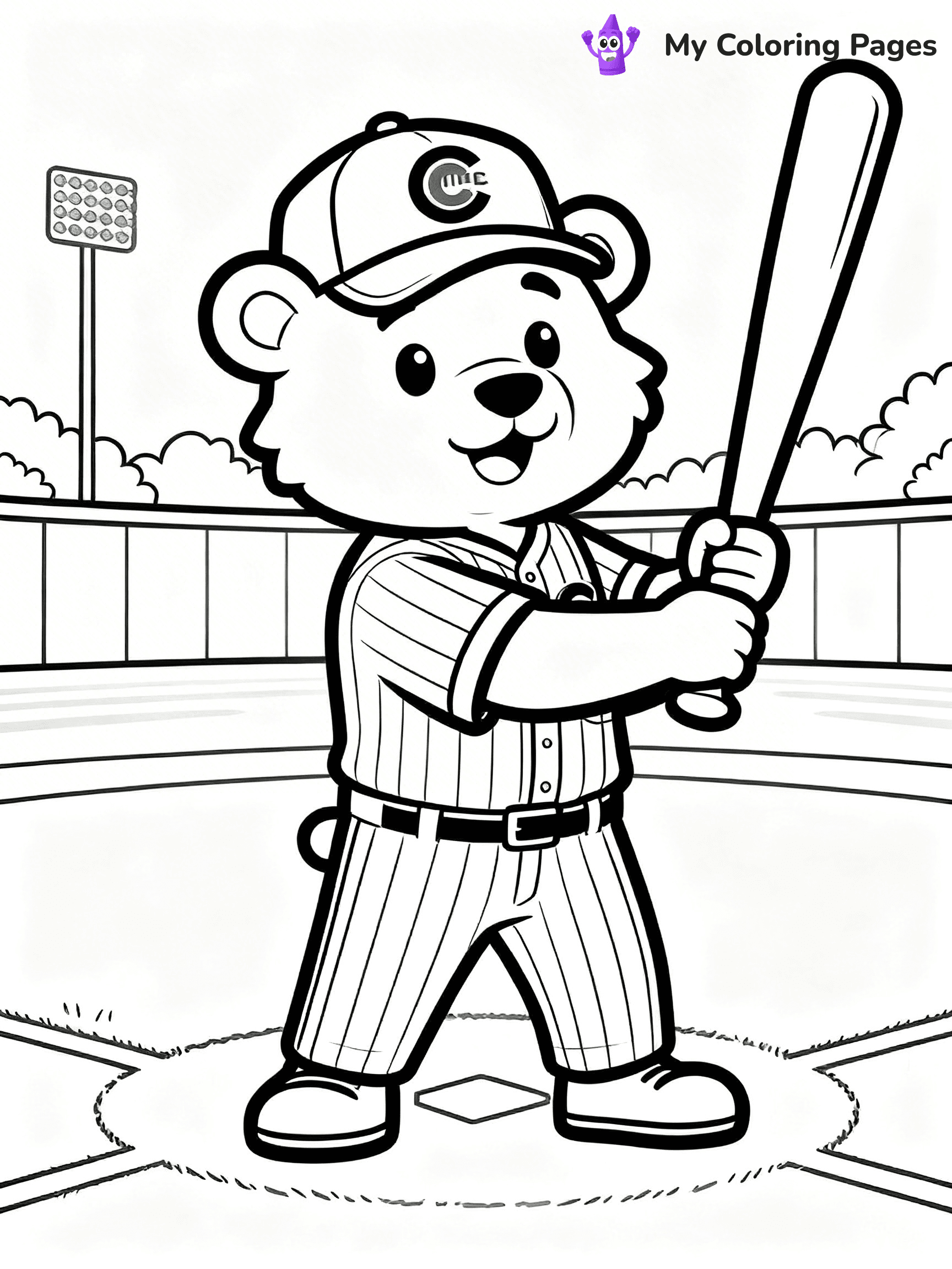 Chicago Cubs Coloring Pages - 28