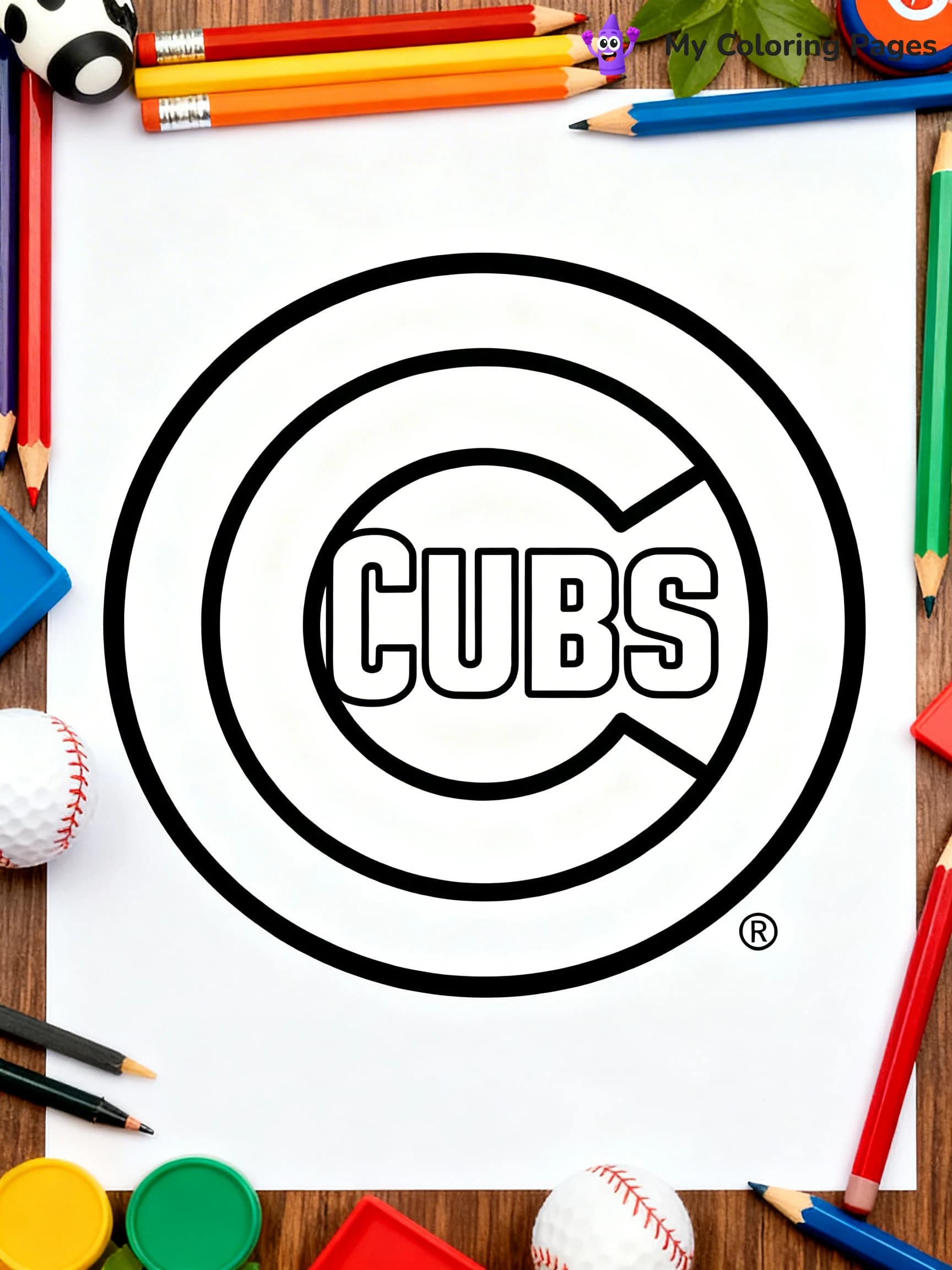 Chicago Cubs Coloring Pages - 4