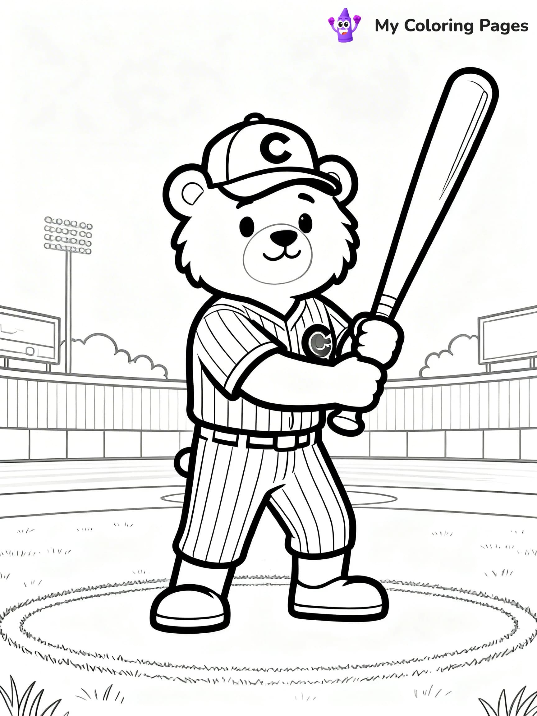 Chicago Cubs Coloring Pages - 1
