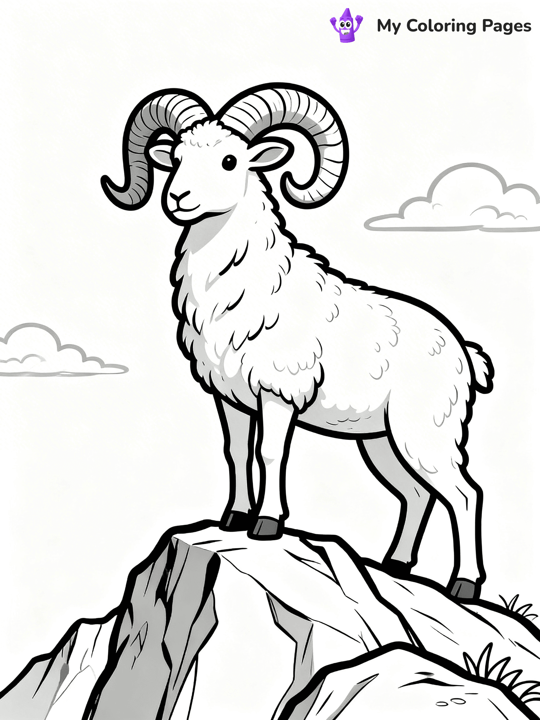 Ram Coloring Pages - 24