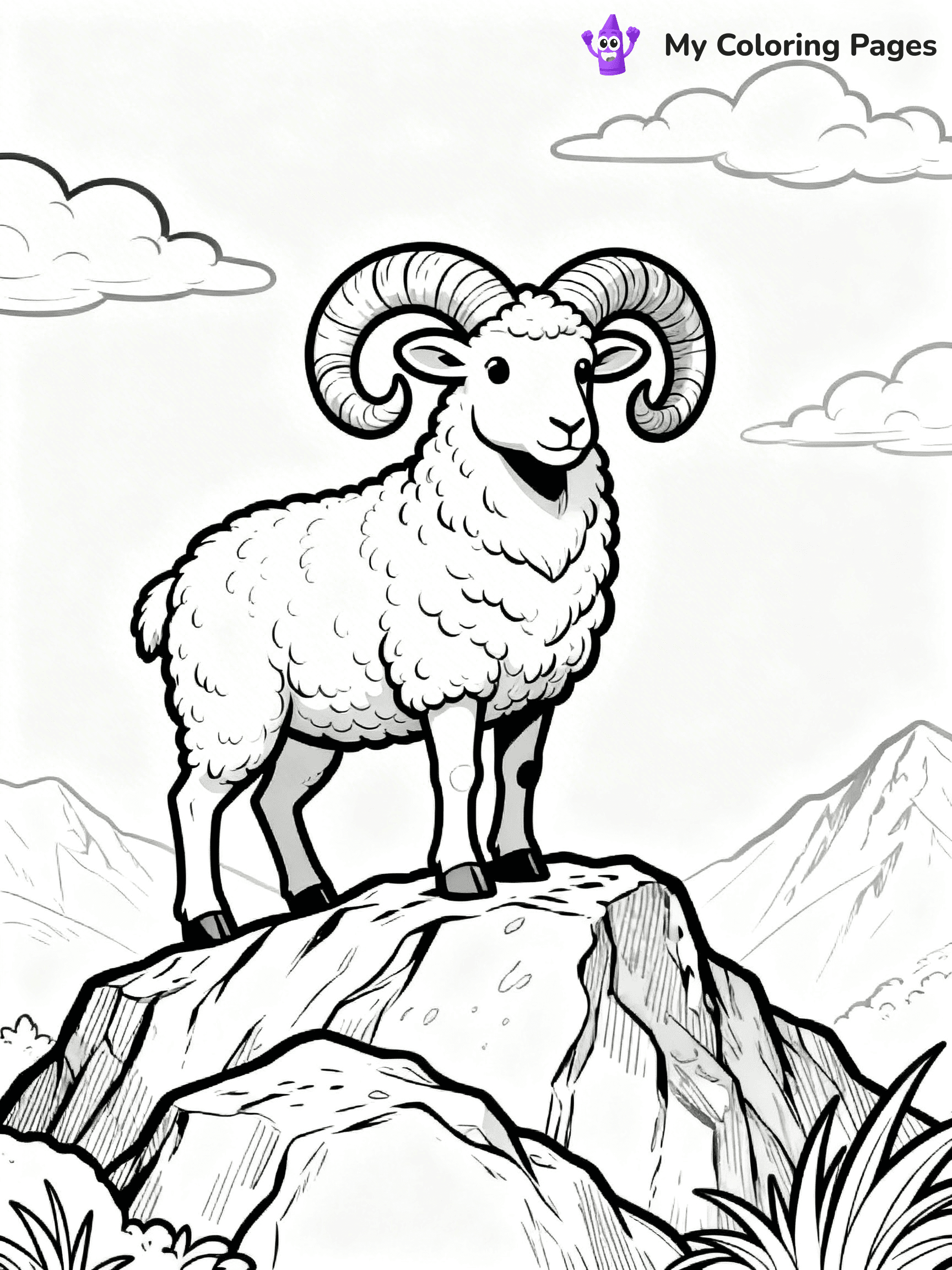 Ram Coloring Pages - 23