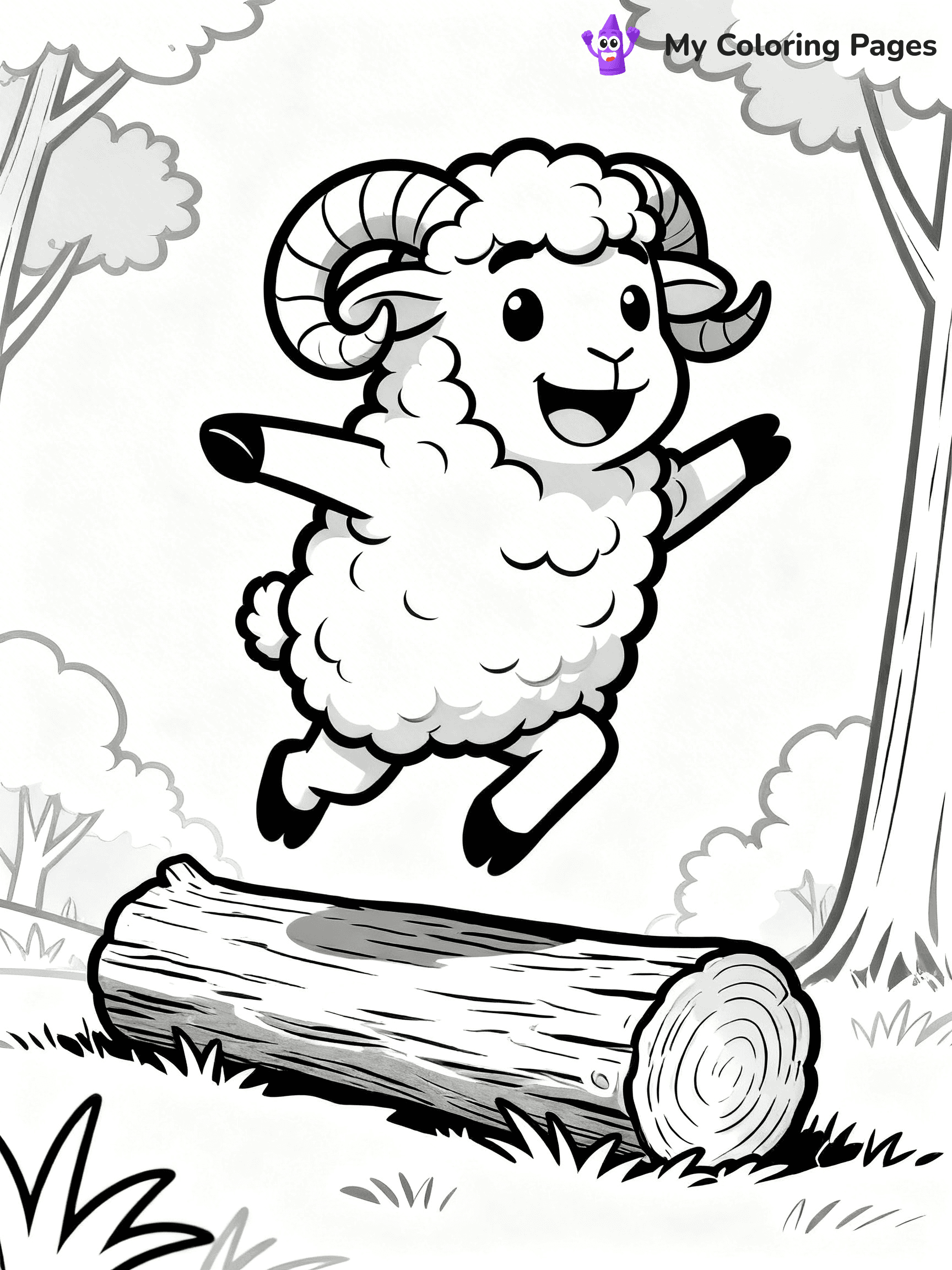 Ram Coloring Pages - 17