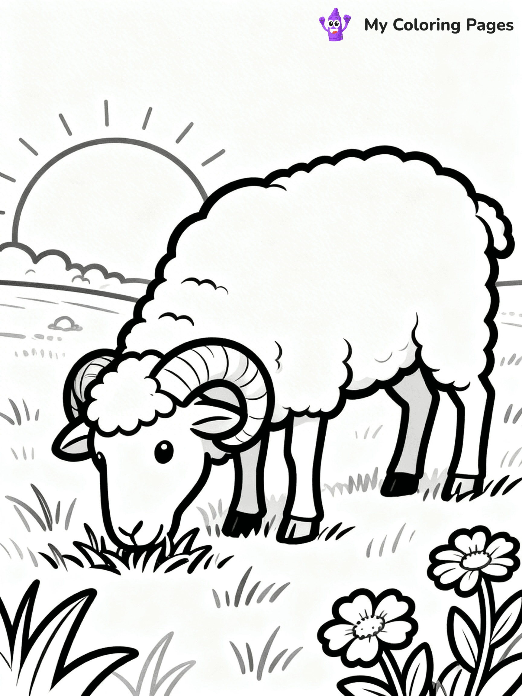Ram Coloring Pages - 13