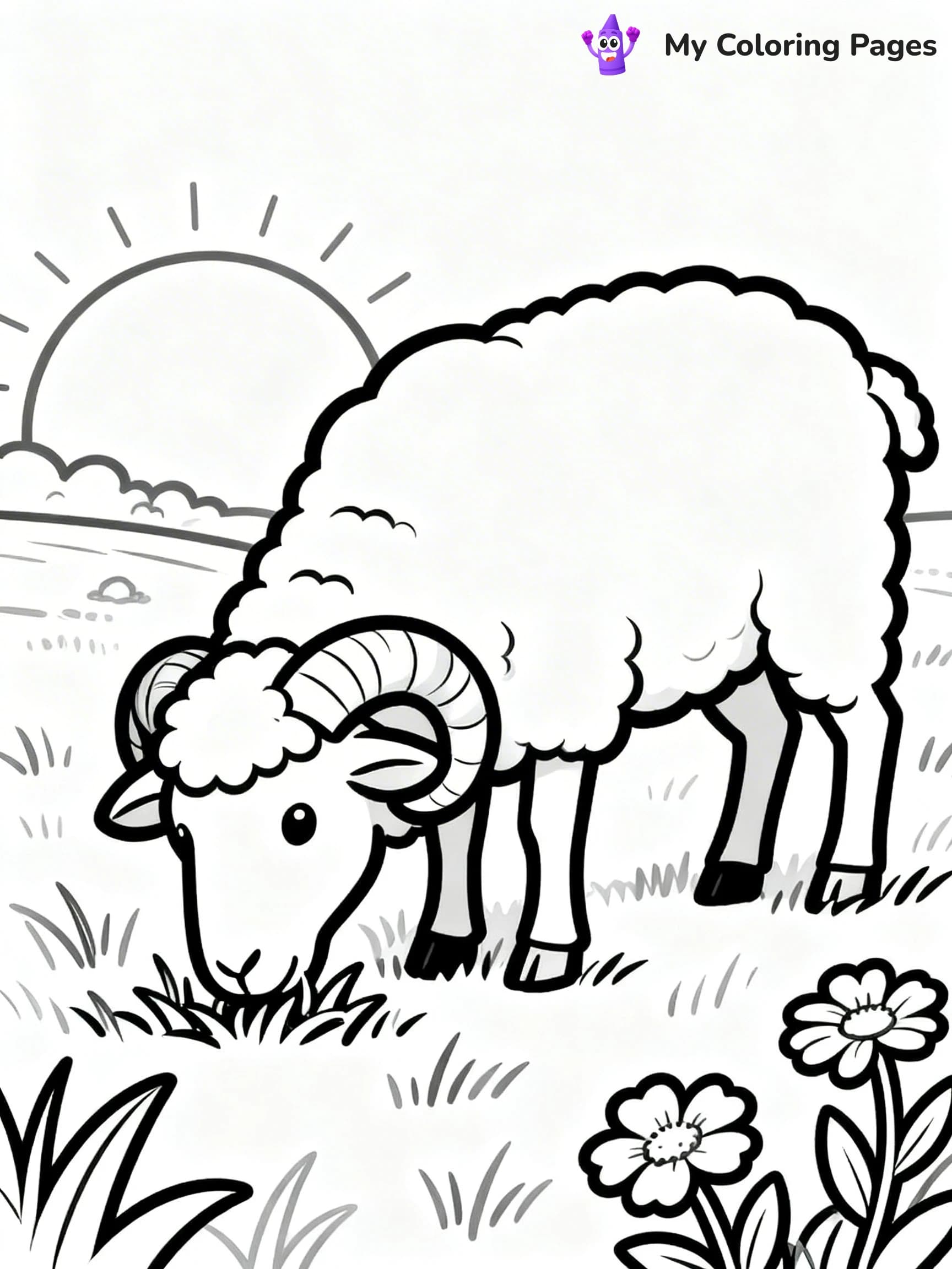 Ram Coloring Pages - 13