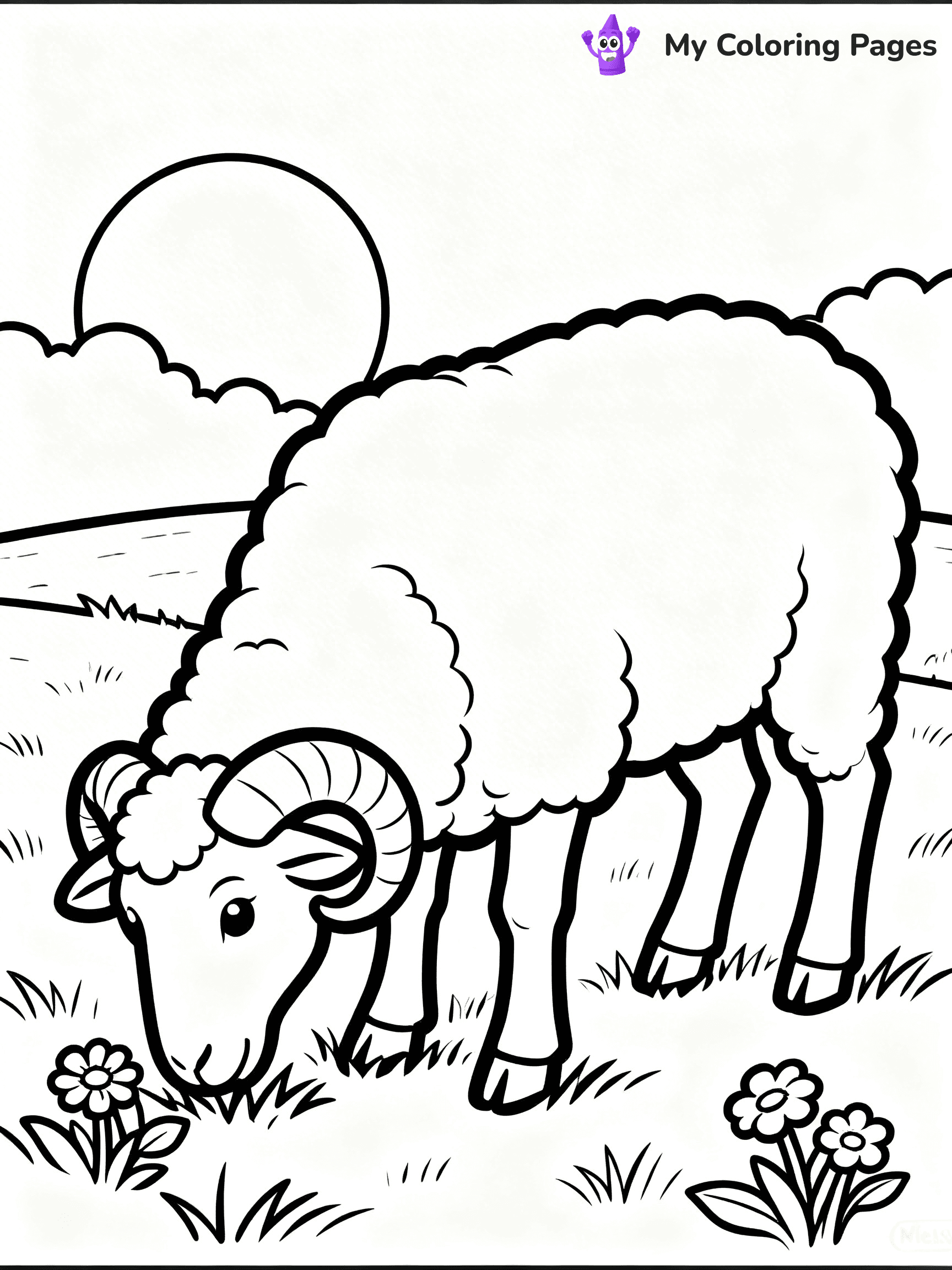 Ram Coloring Pages - 12