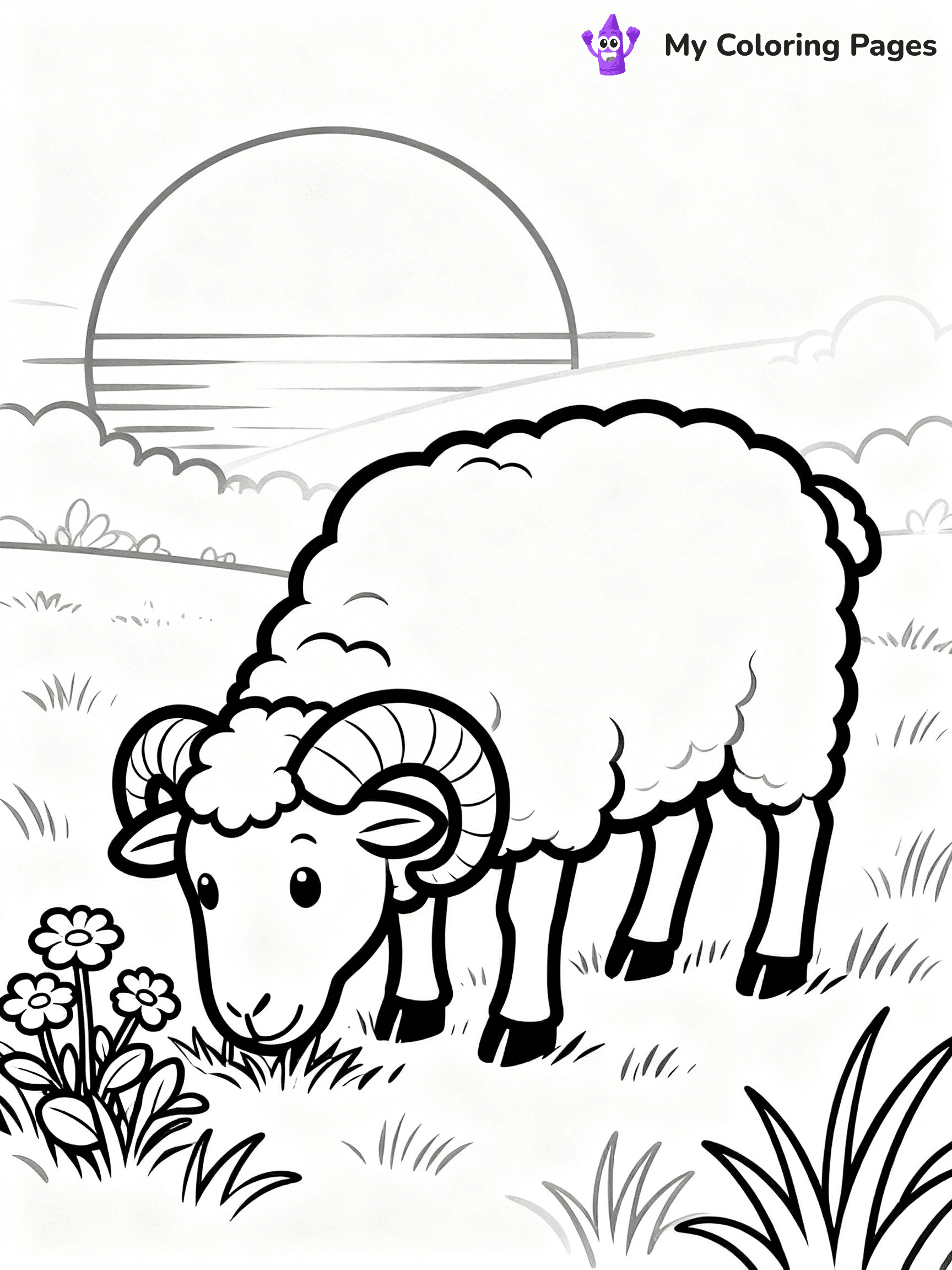 Ram Coloring Pages - 9