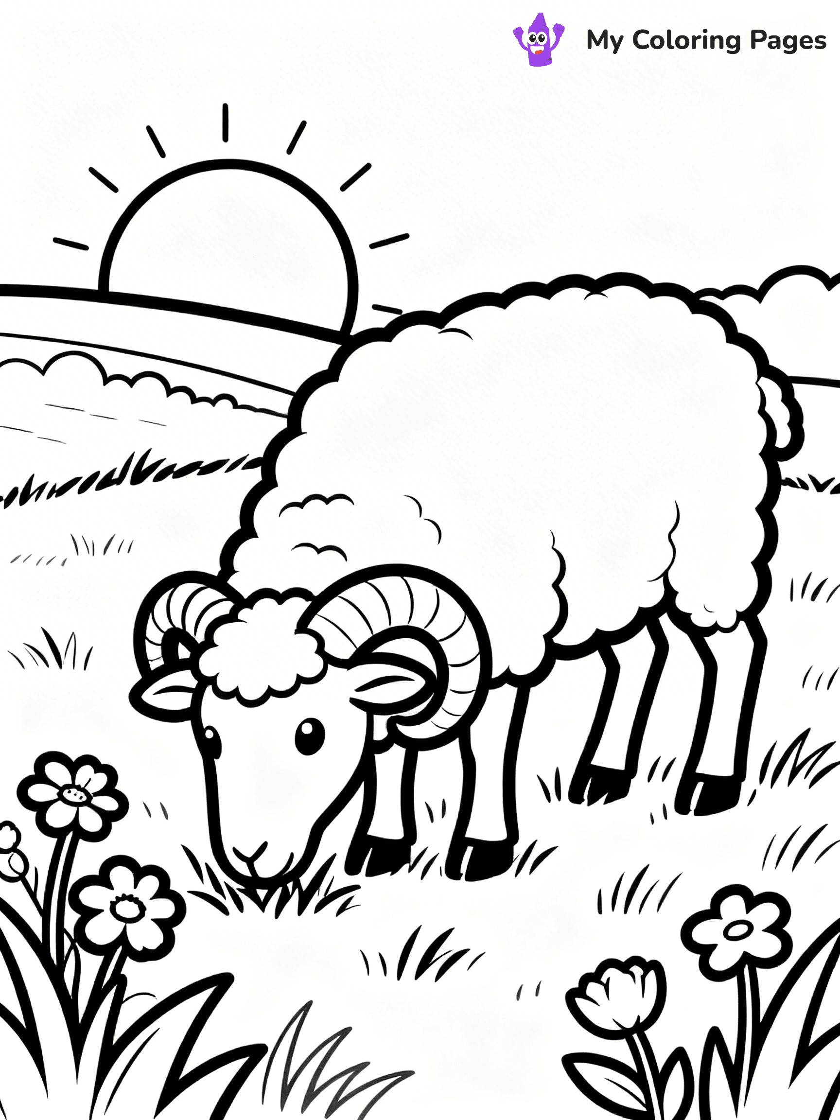 Ram Coloring Pages - 8