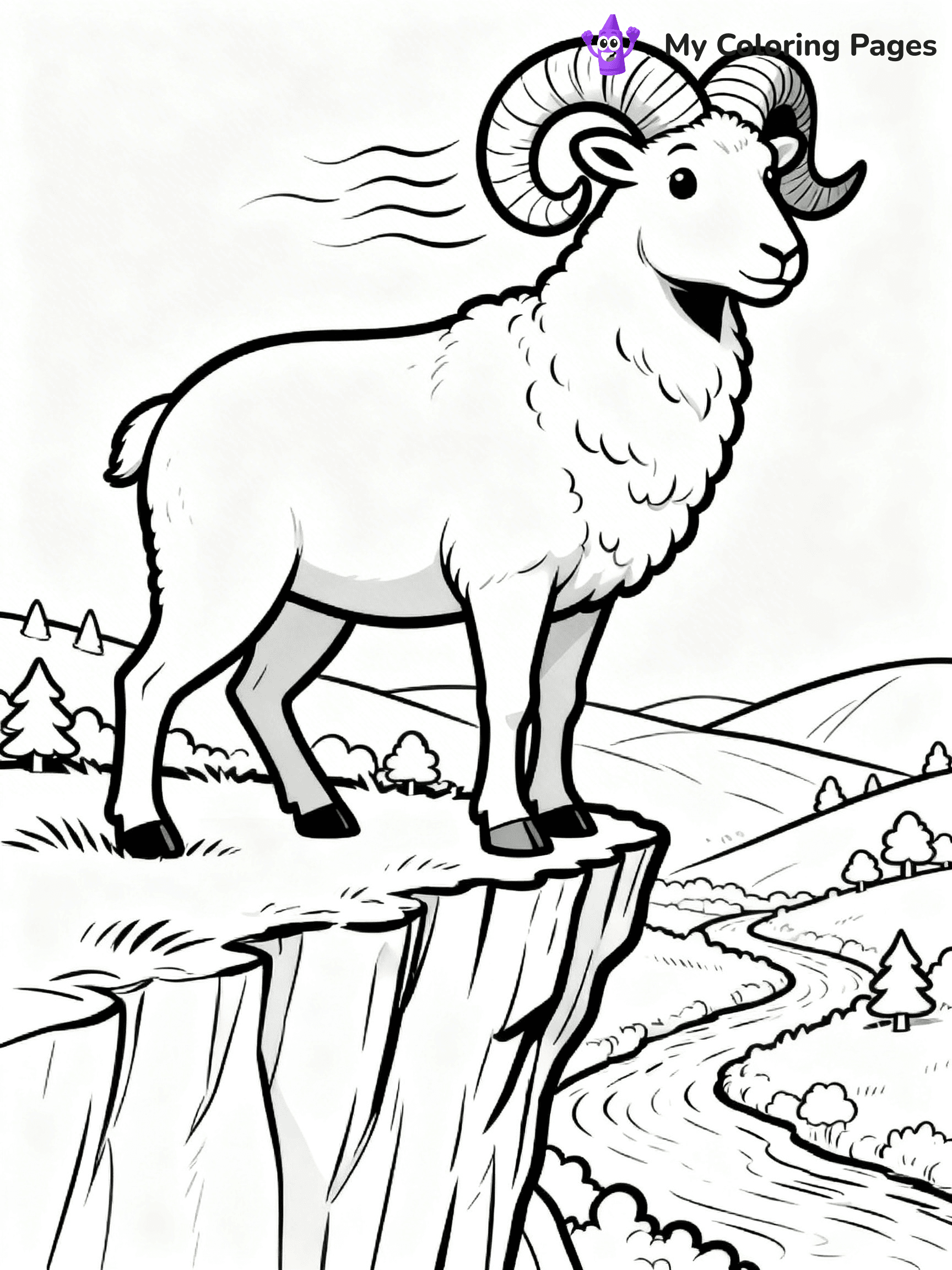 Ram Coloring Pages - 4