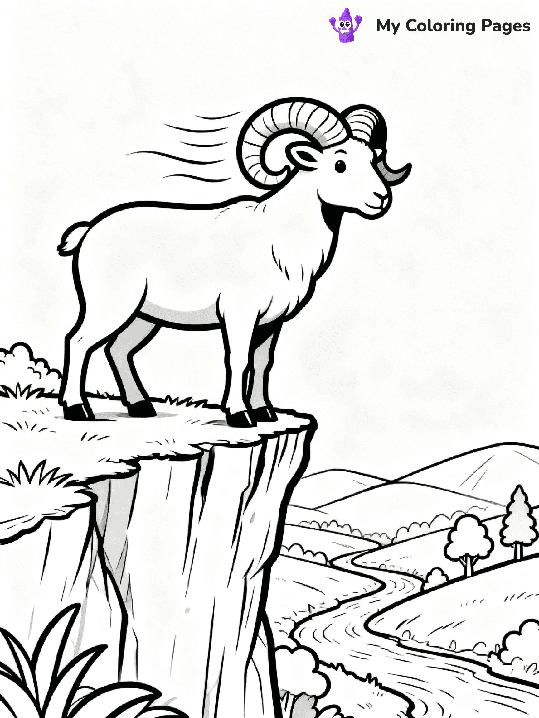 Ram Coloring Pages - 3