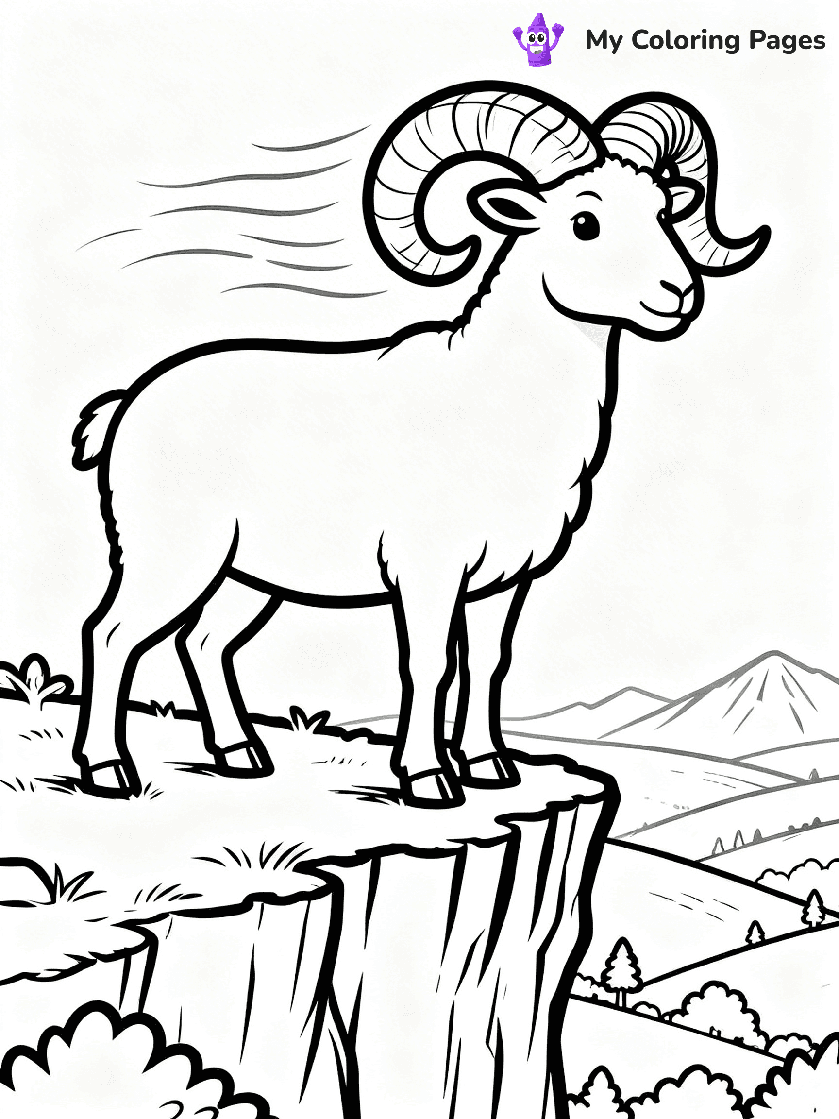 Ram Coloring Pages - 2